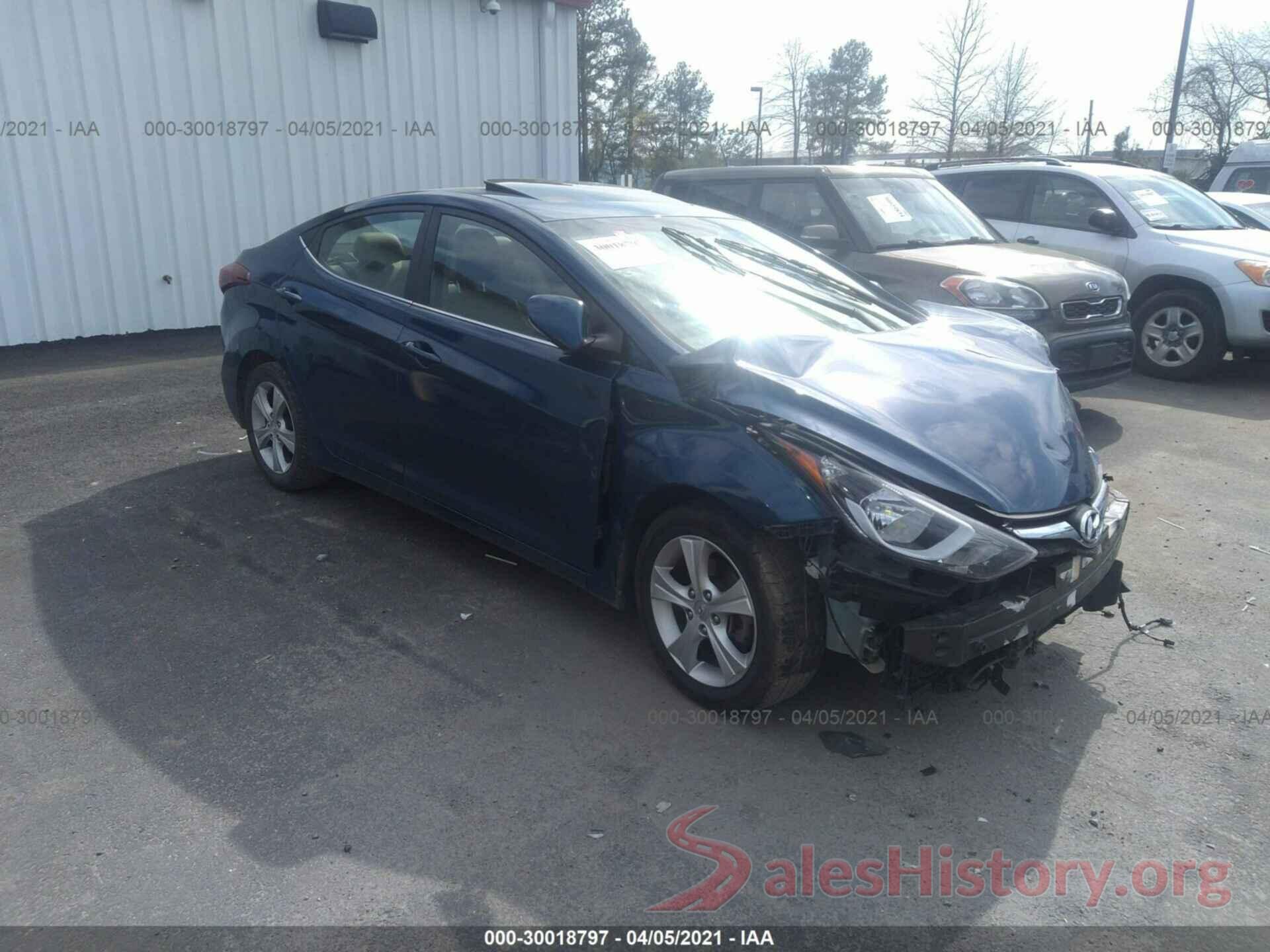 KMHDH4AE3GU584307 2016 HYUNDAI ELANTRA