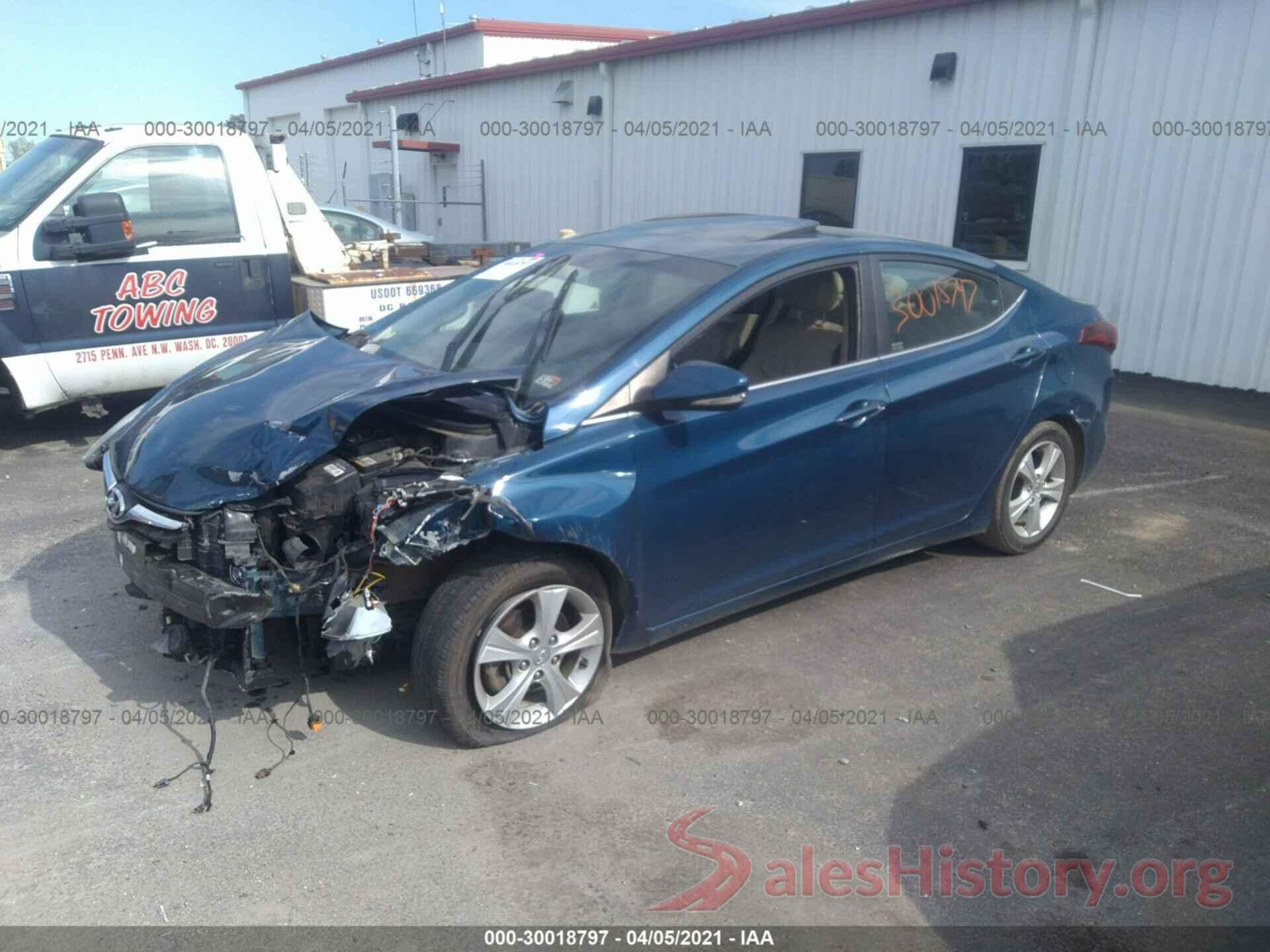 KMHDH4AE3GU584307 2016 HYUNDAI ELANTRA