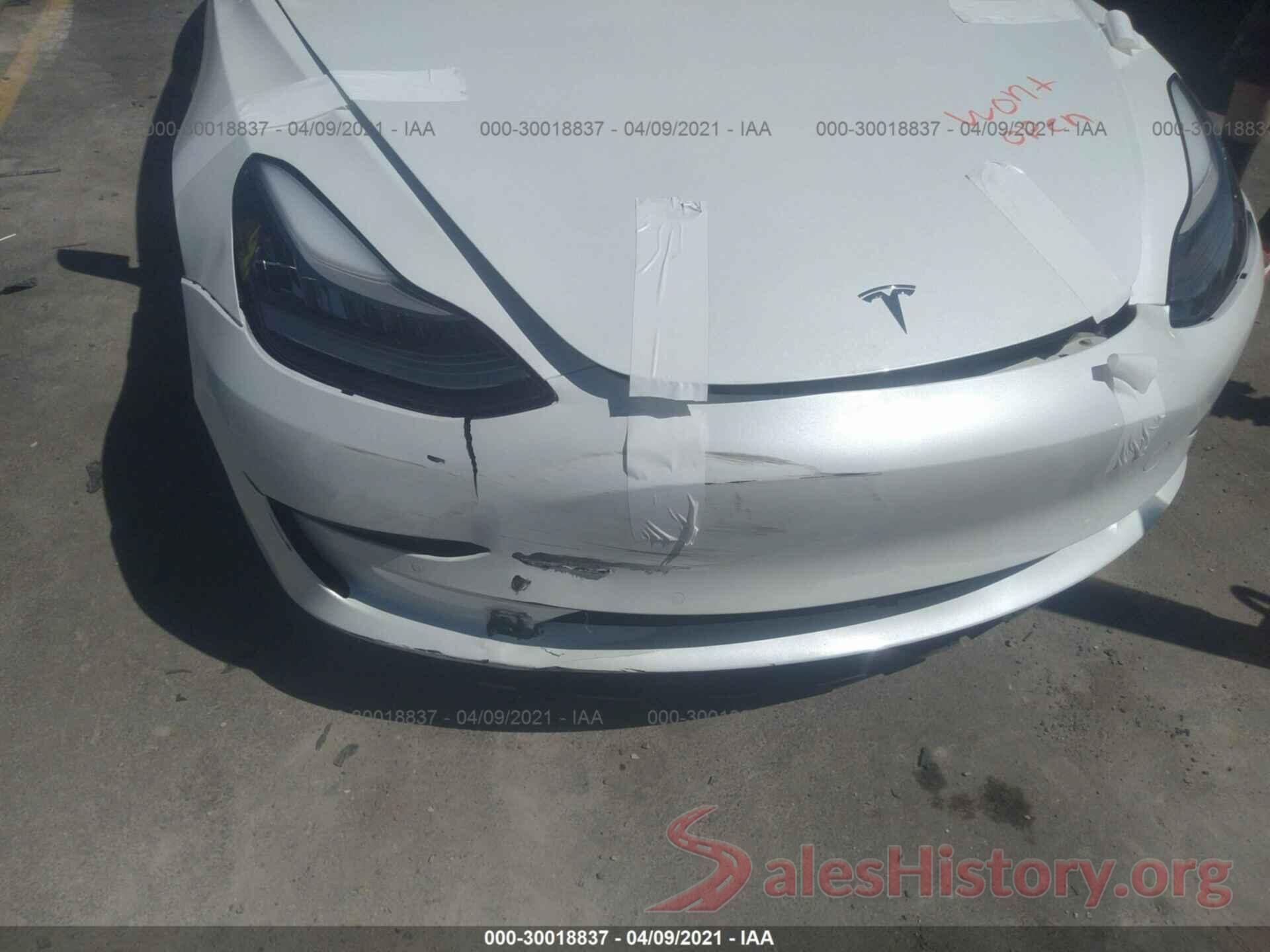 5YJ3E1EB1KF494159 2019 TESLA MODEL 3