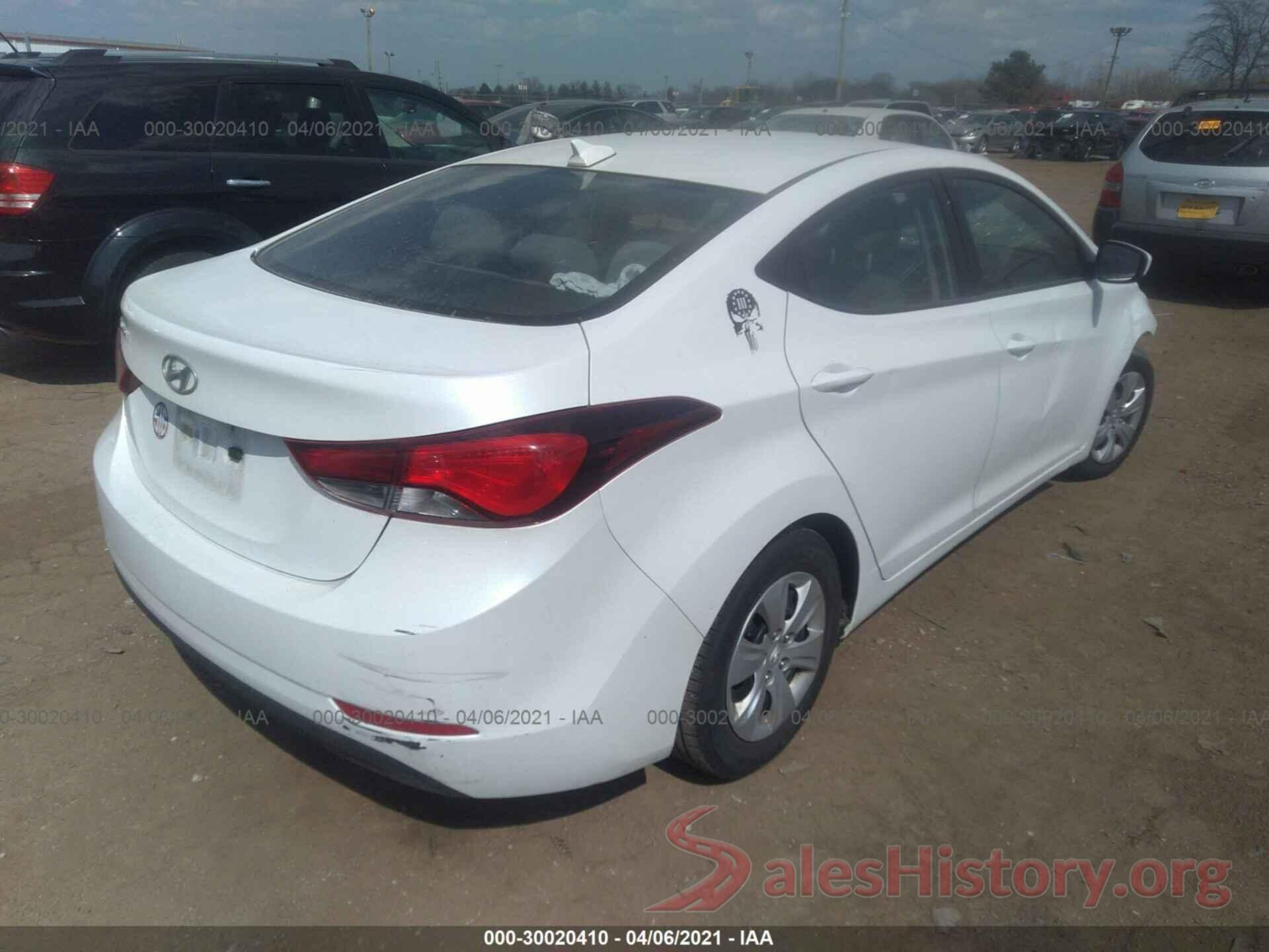 5NPDH4AE6GH755775 2016 HYUNDAI ELANTRA