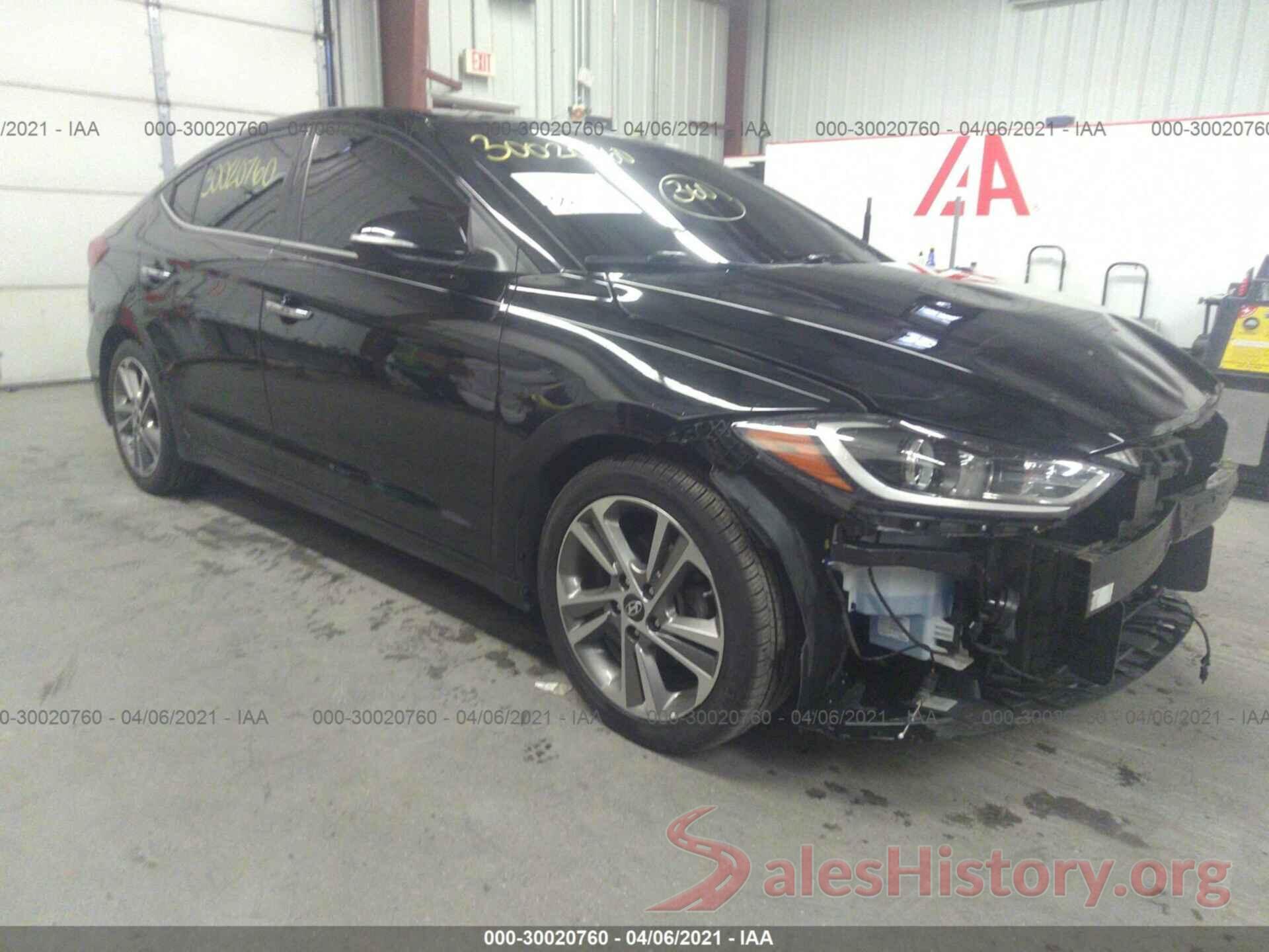 5NPD84LF4HH001085 2017 HYUNDAI ELANTRA