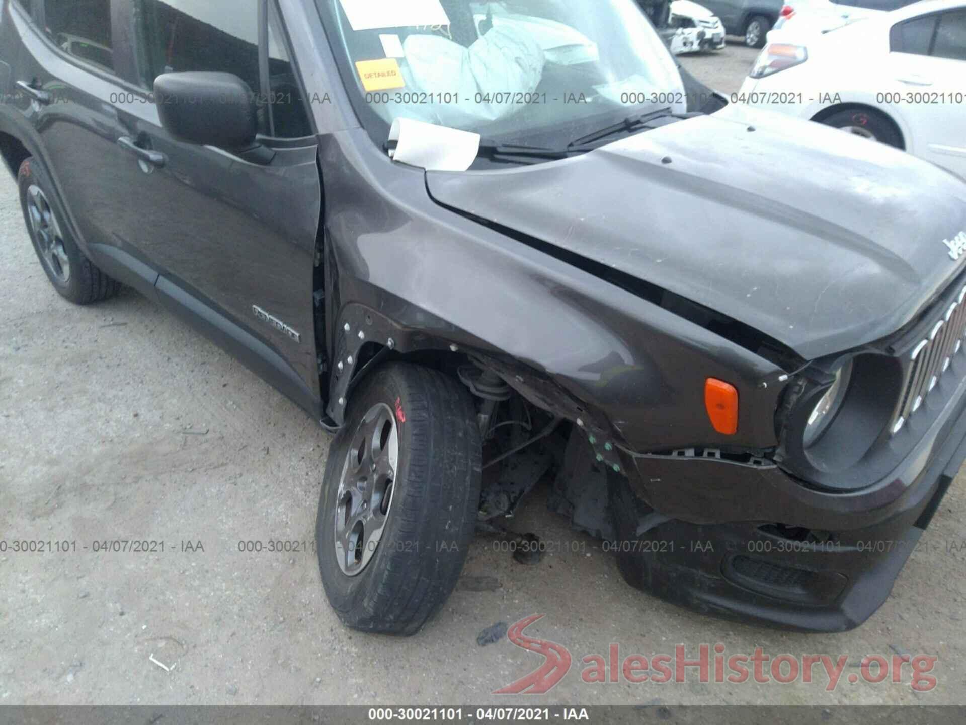 ZACCJBAT7GPE19434 2016 JEEP RENEGADE