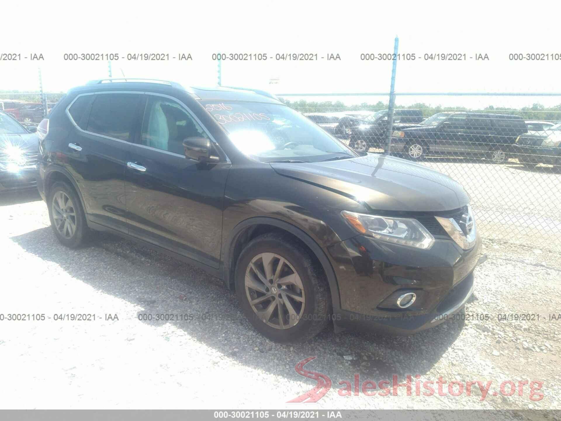 5N1AT2MT6GC738112 2016 NISSAN ROGUE