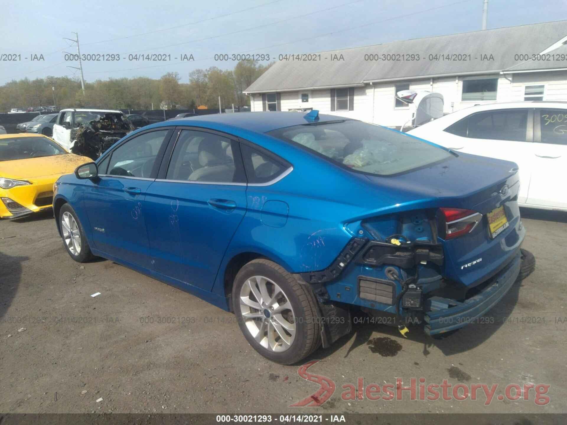 3FA6P0LU9KR273502 2019 FORD FUSION HYBRID