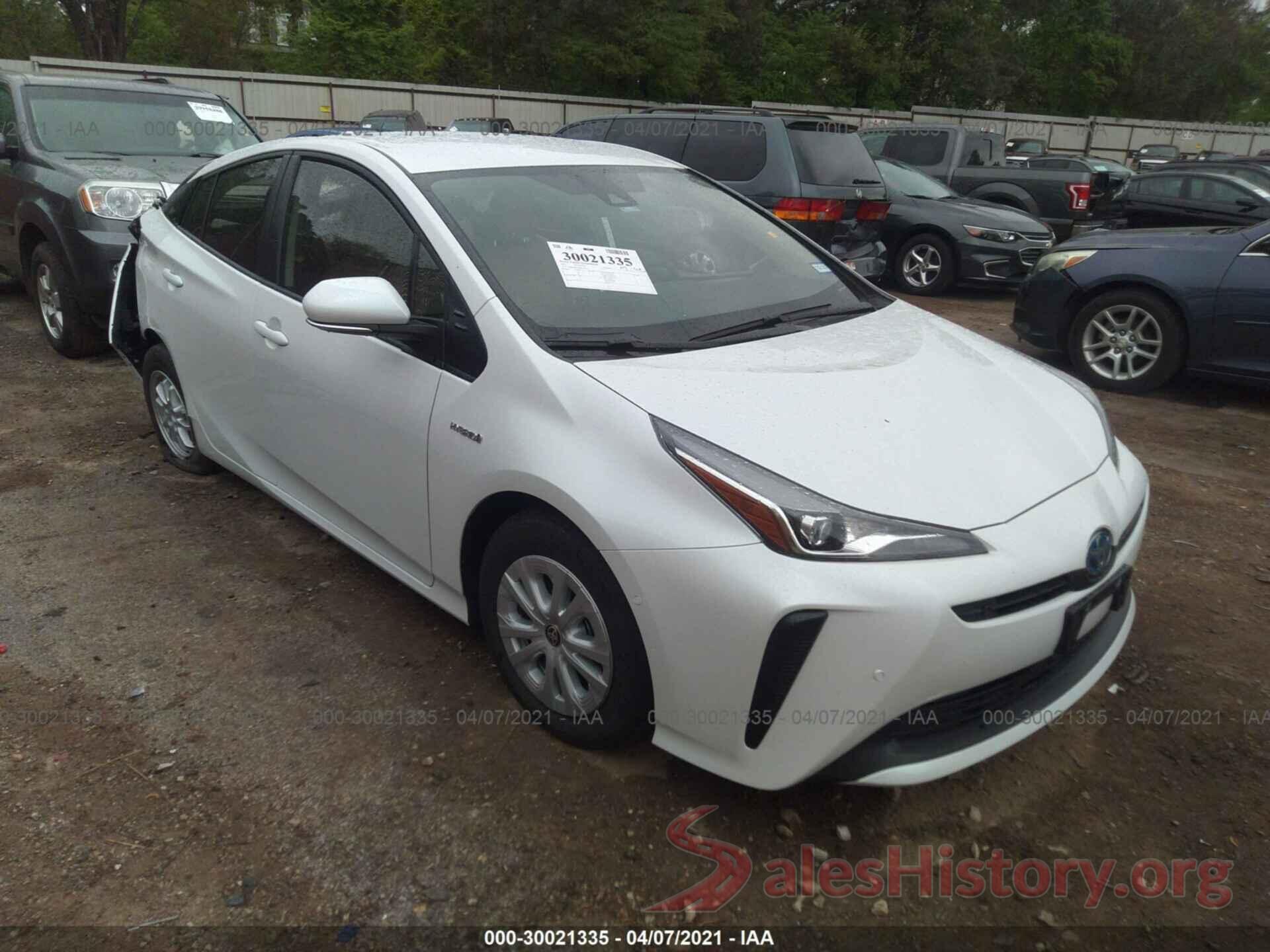 JTDKAMFU4M3136126 2021 TOYOTA PRIUS