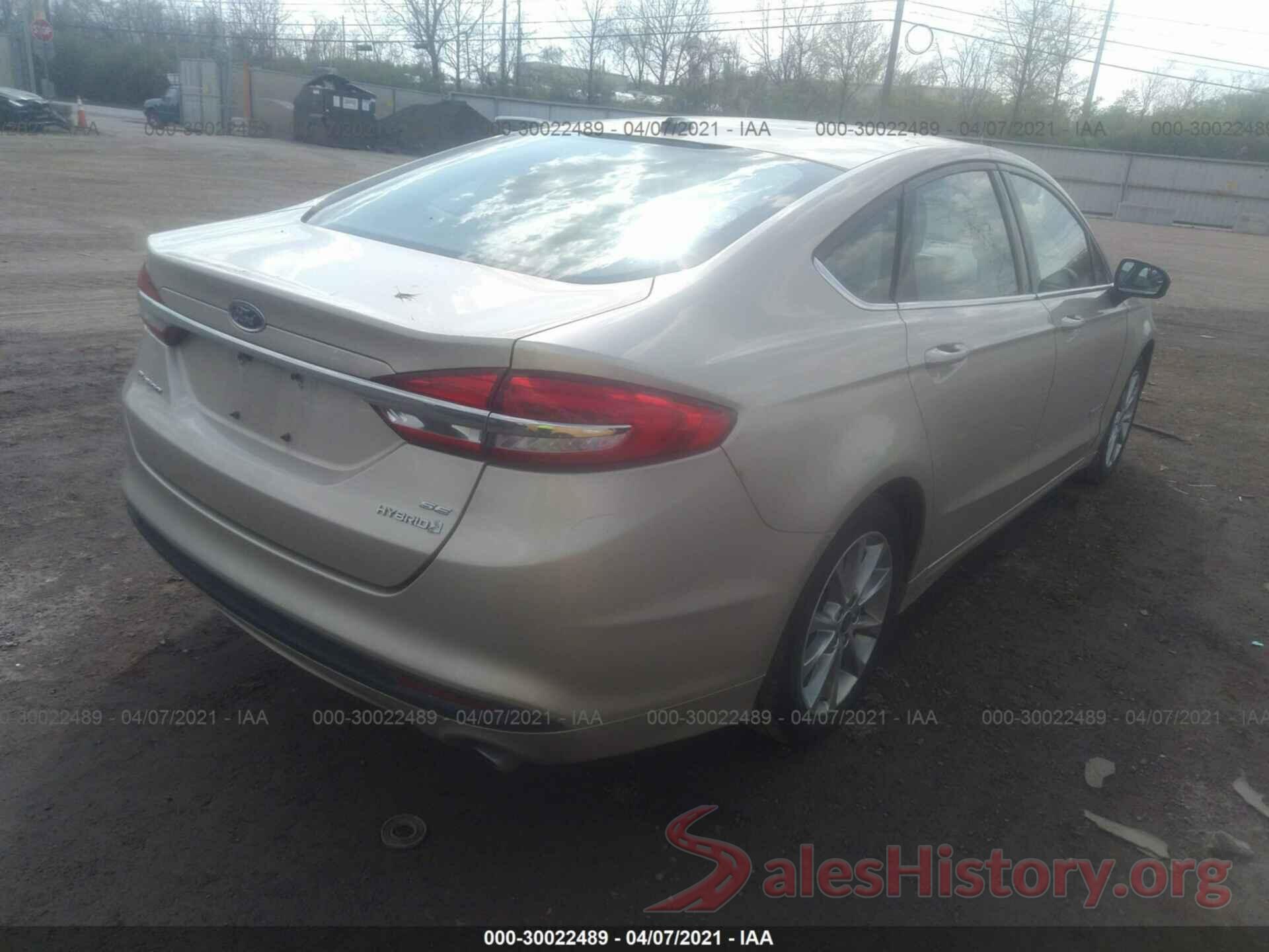 3FA6P0LU9HR381529 2017 FORD FUSION