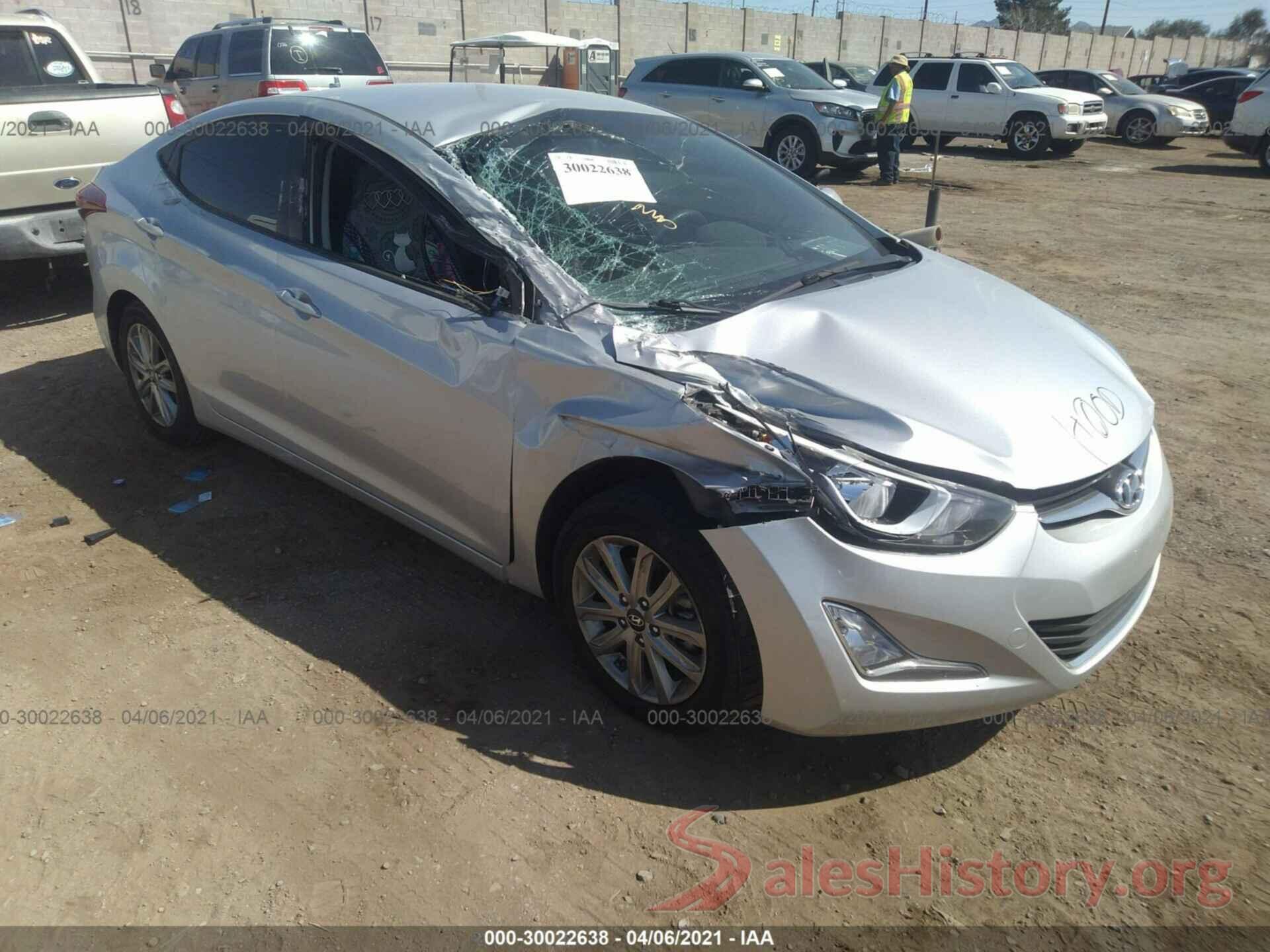 KMHDH4AE5GU575821 2016 HYUNDAI ELANTRA