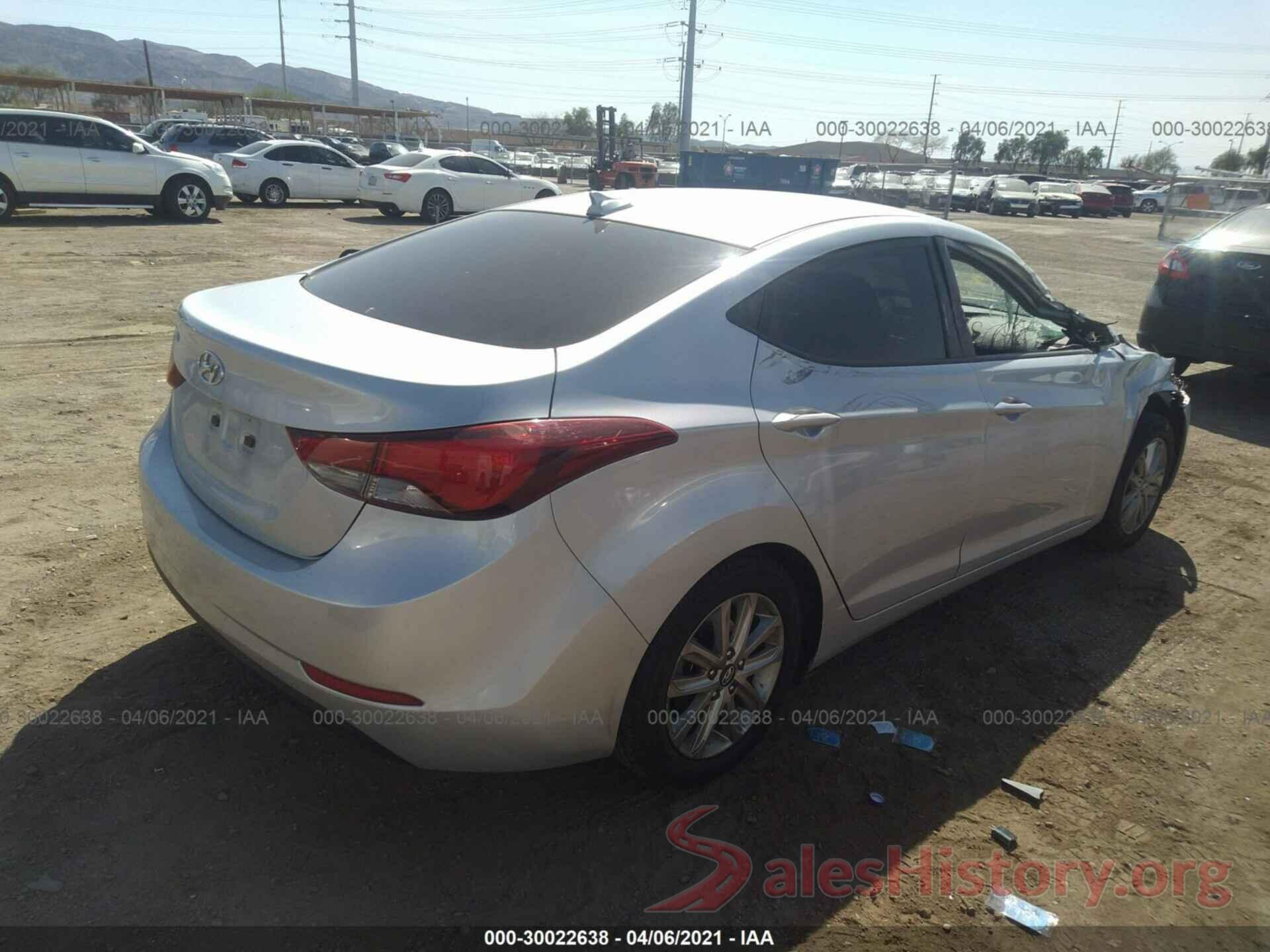 KMHDH4AE5GU575821 2016 HYUNDAI ELANTRA