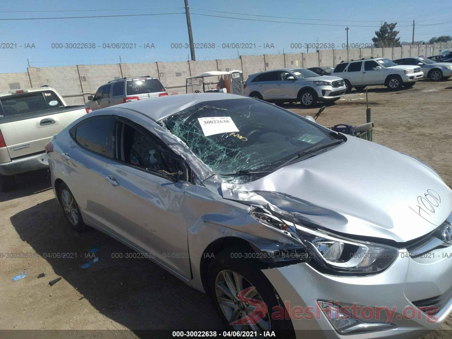 KMHDH4AE5GU575821 2016 HYUNDAI ELANTRA