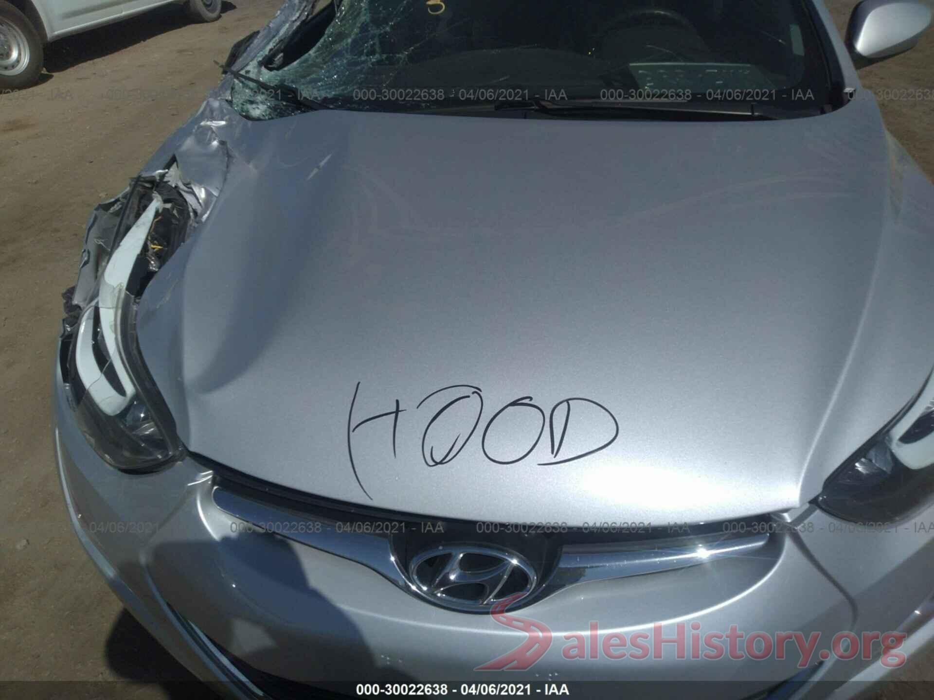 KMHDH4AE5GU575821 2016 HYUNDAI ELANTRA