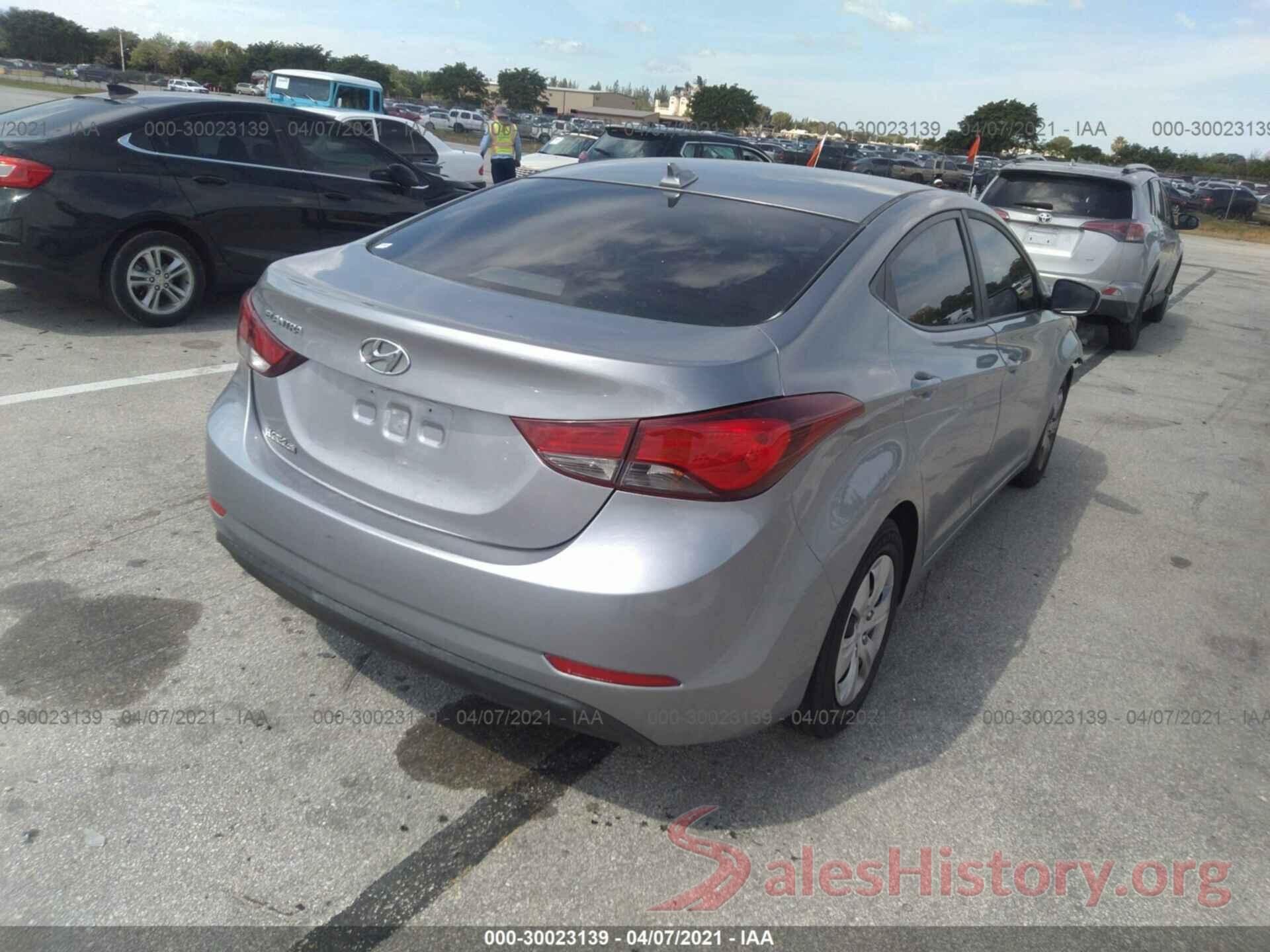 5NPDH4AE0GH756971 2016 HYUNDAI ELANTRA