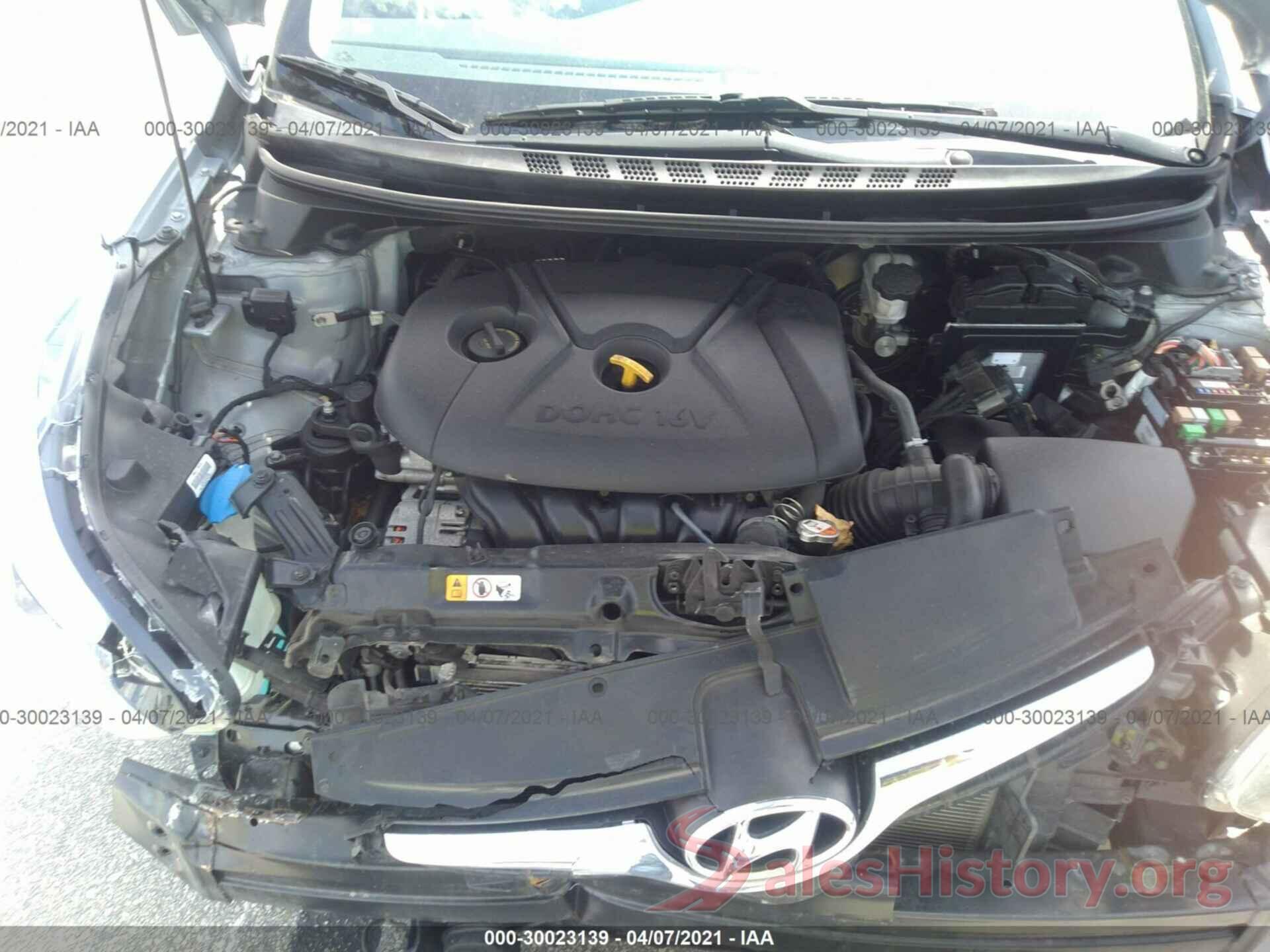 5NPDH4AE0GH756971 2016 HYUNDAI ELANTRA