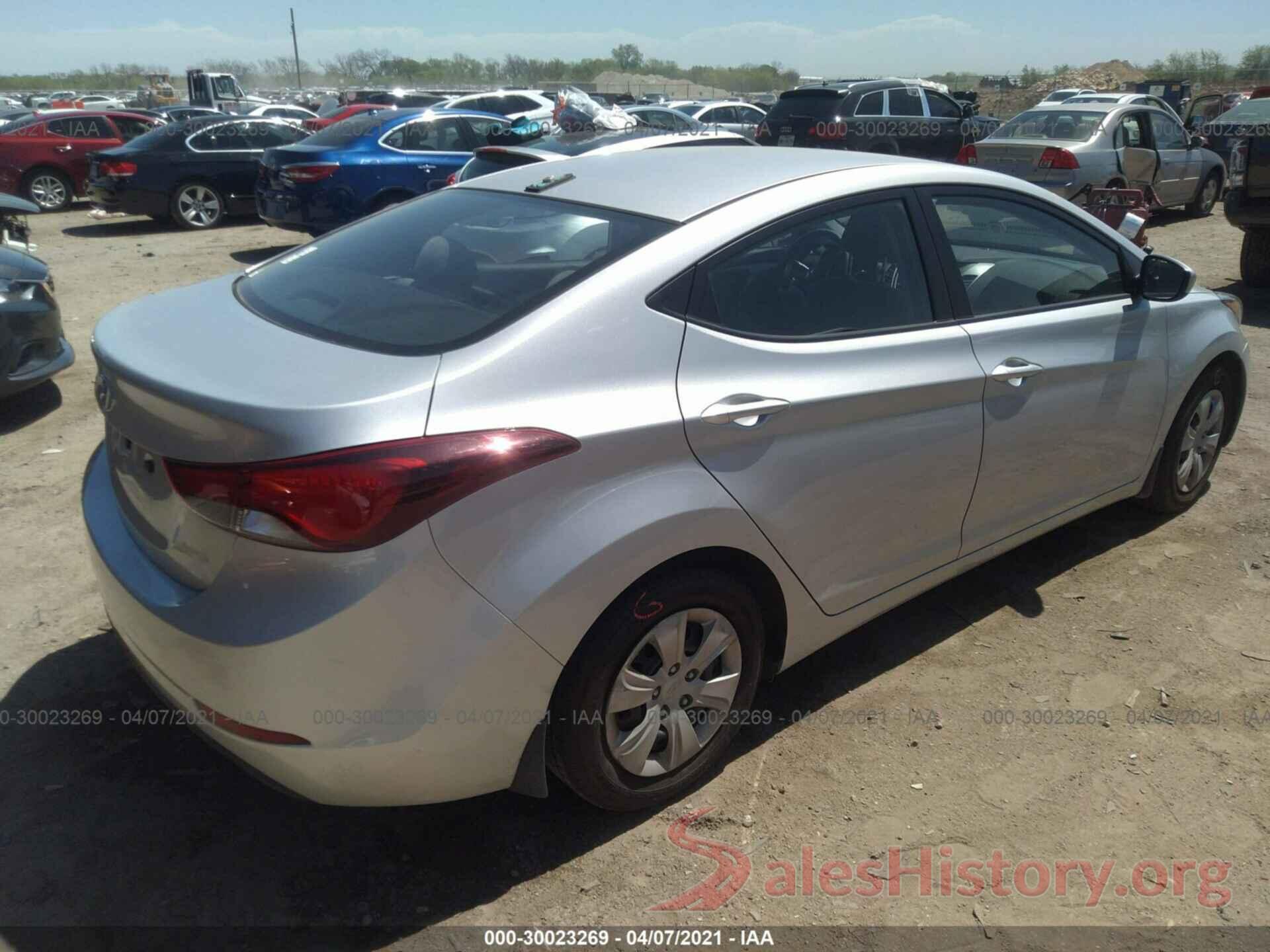 5NPDH4AE0GH779800 2016 HYUNDAI ELANTRA