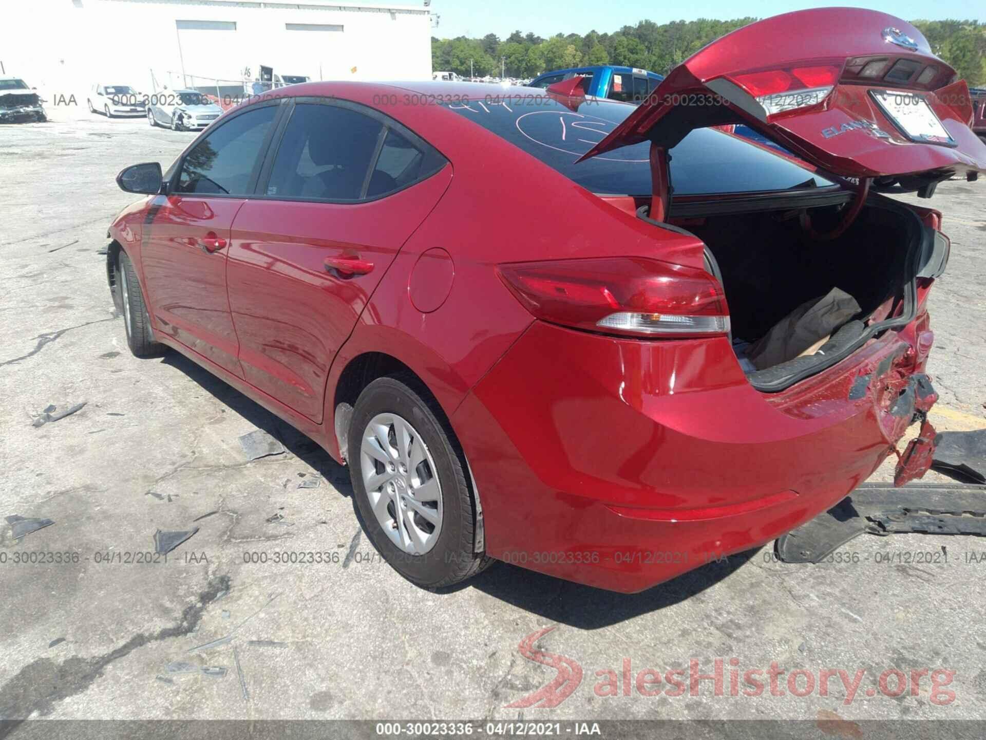 KMHD74LF9HU395056 2017 HYUNDAI ELANTRA