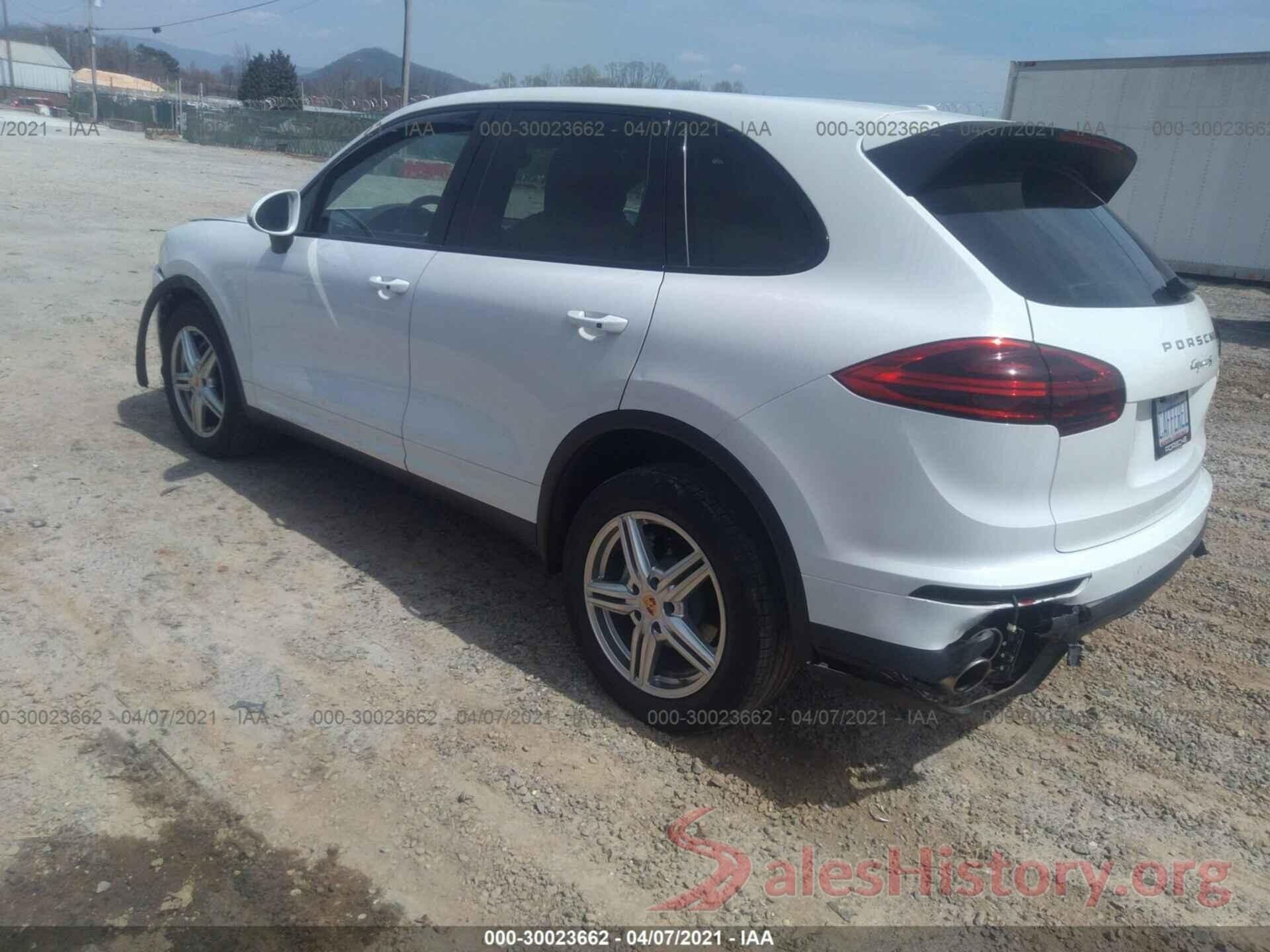 WP1AB2A29GLA95885 2016 PORSCHE CAYENNE