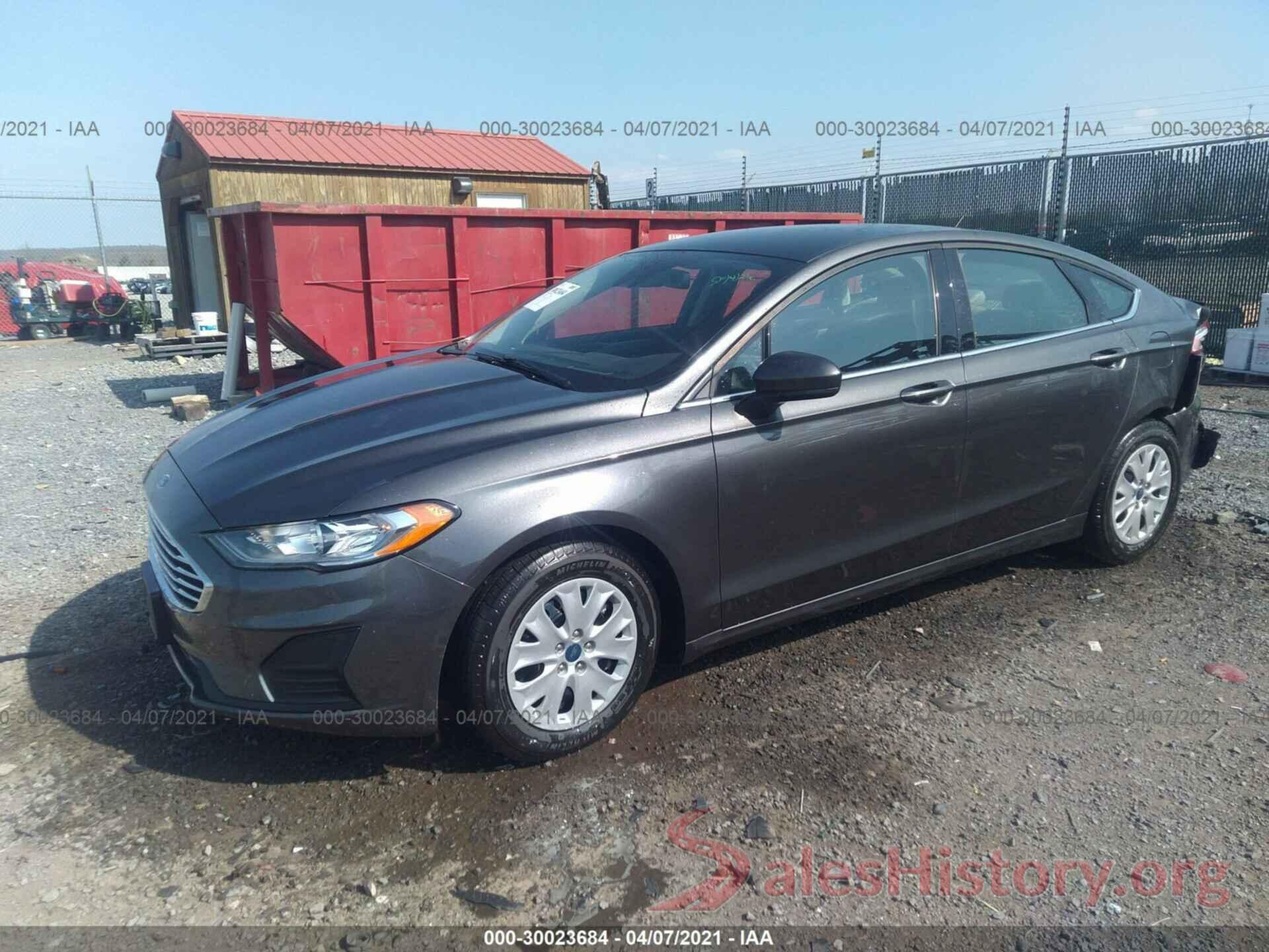 3FA6P0G75KR196292 2019 FORD FUSION