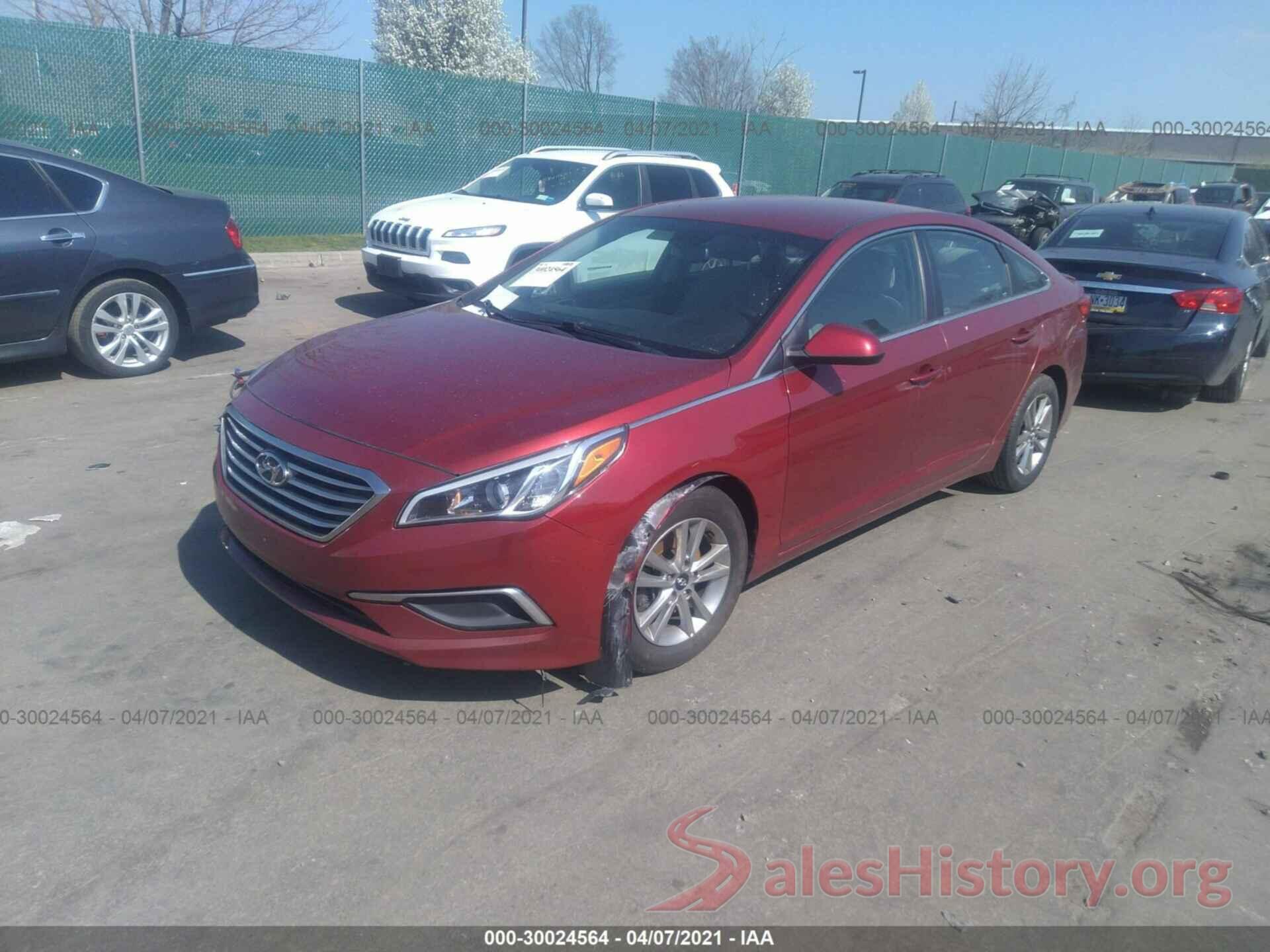 5NPE24AF4GH386722 2016 HYUNDAI SONATA