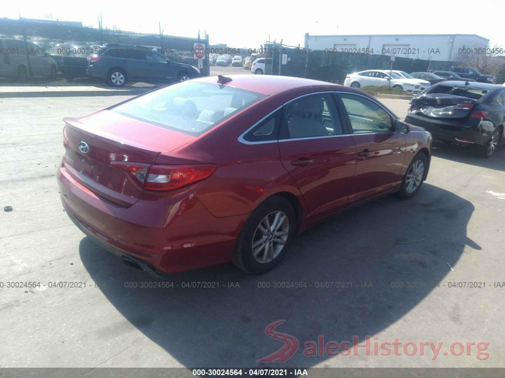 5NPE24AF4GH386722 2016 HYUNDAI SONATA