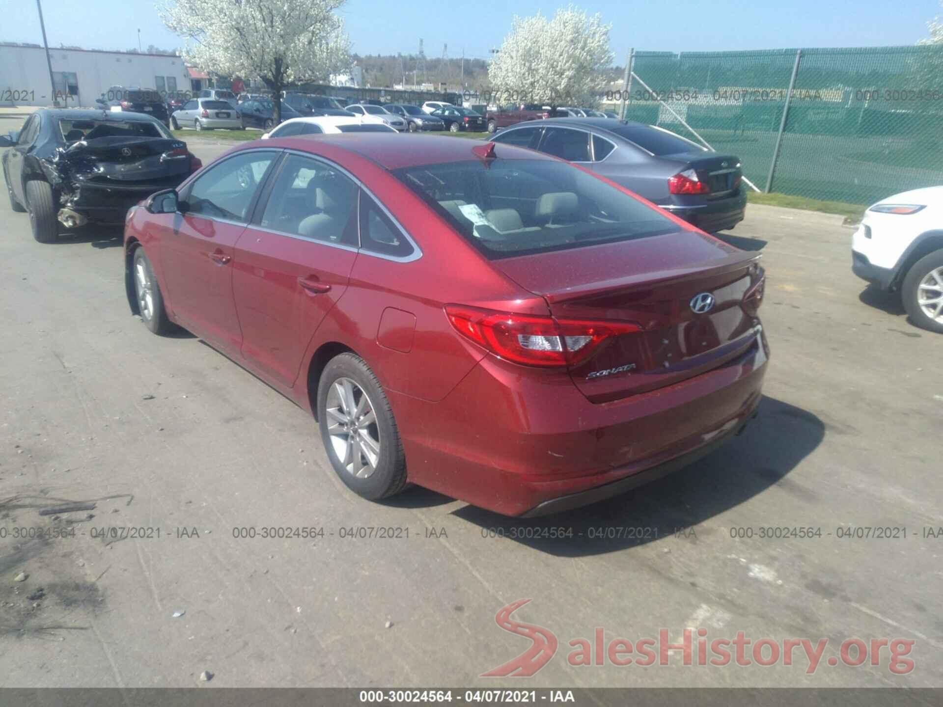 5NPE24AF4GH386722 2016 HYUNDAI SONATA