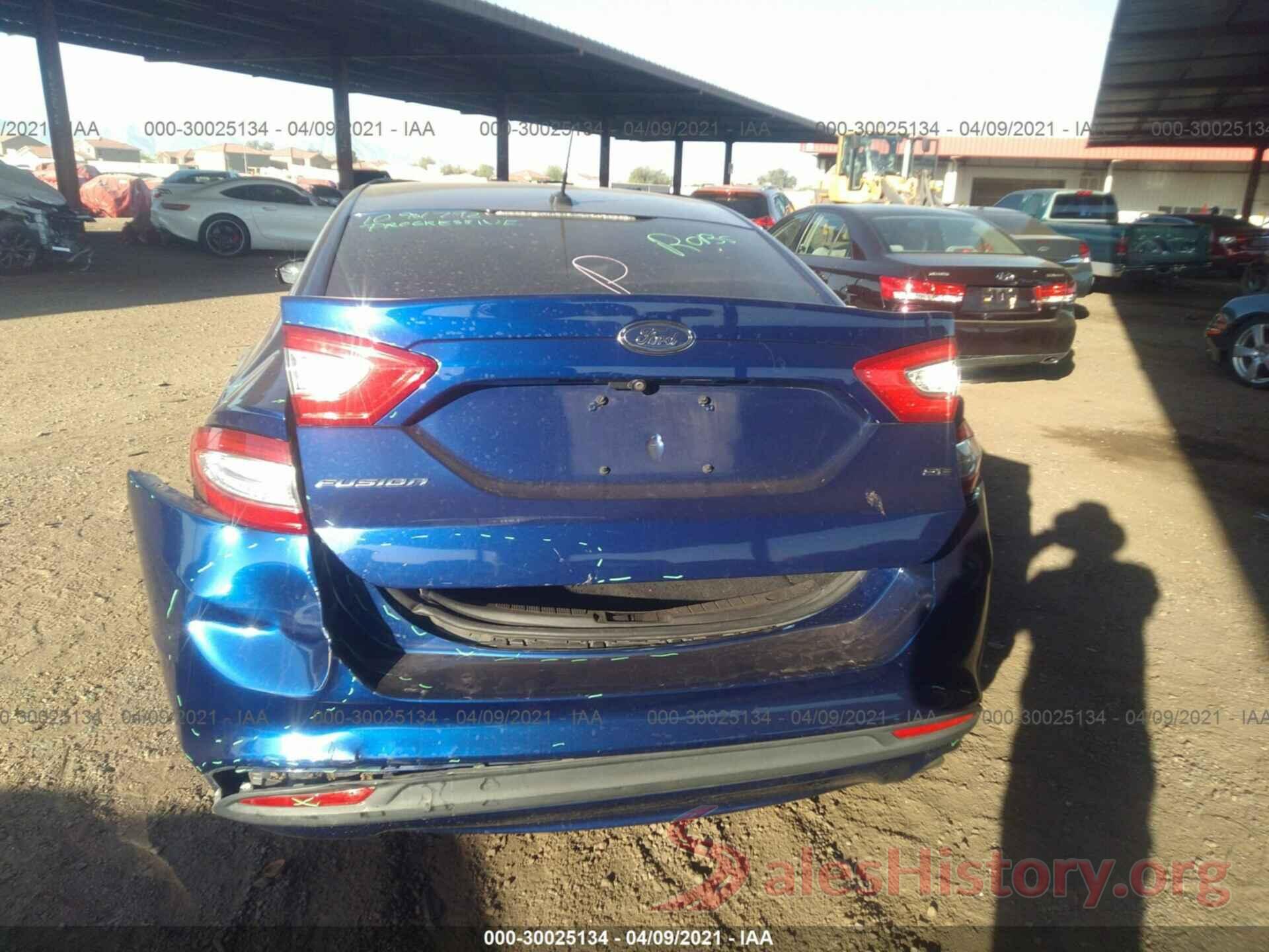 3FA6P0H74GR367460 2016 FORD FUSION