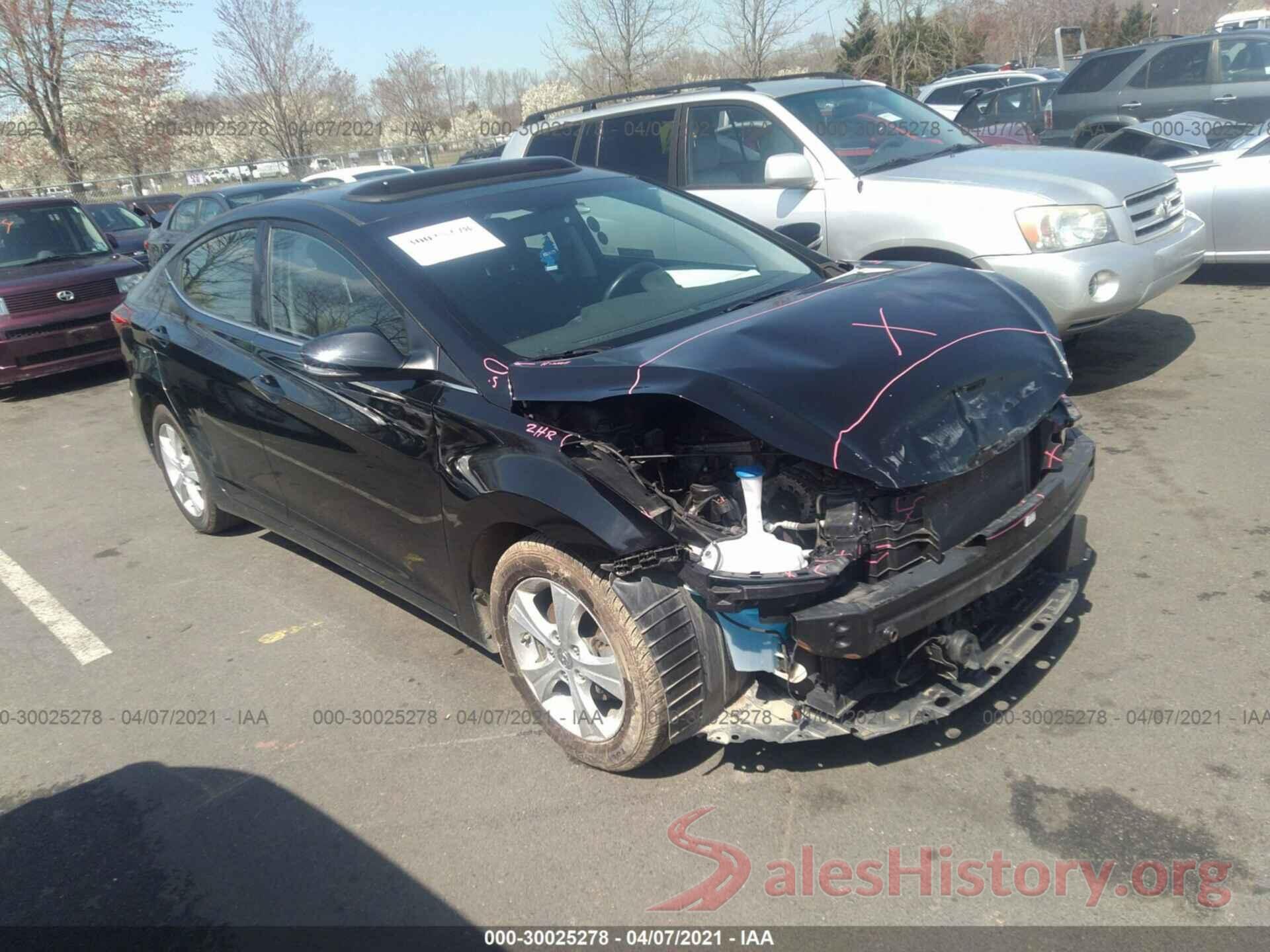 KMHDH4AE2GU628412 2016 HYUNDAI ELANTRA