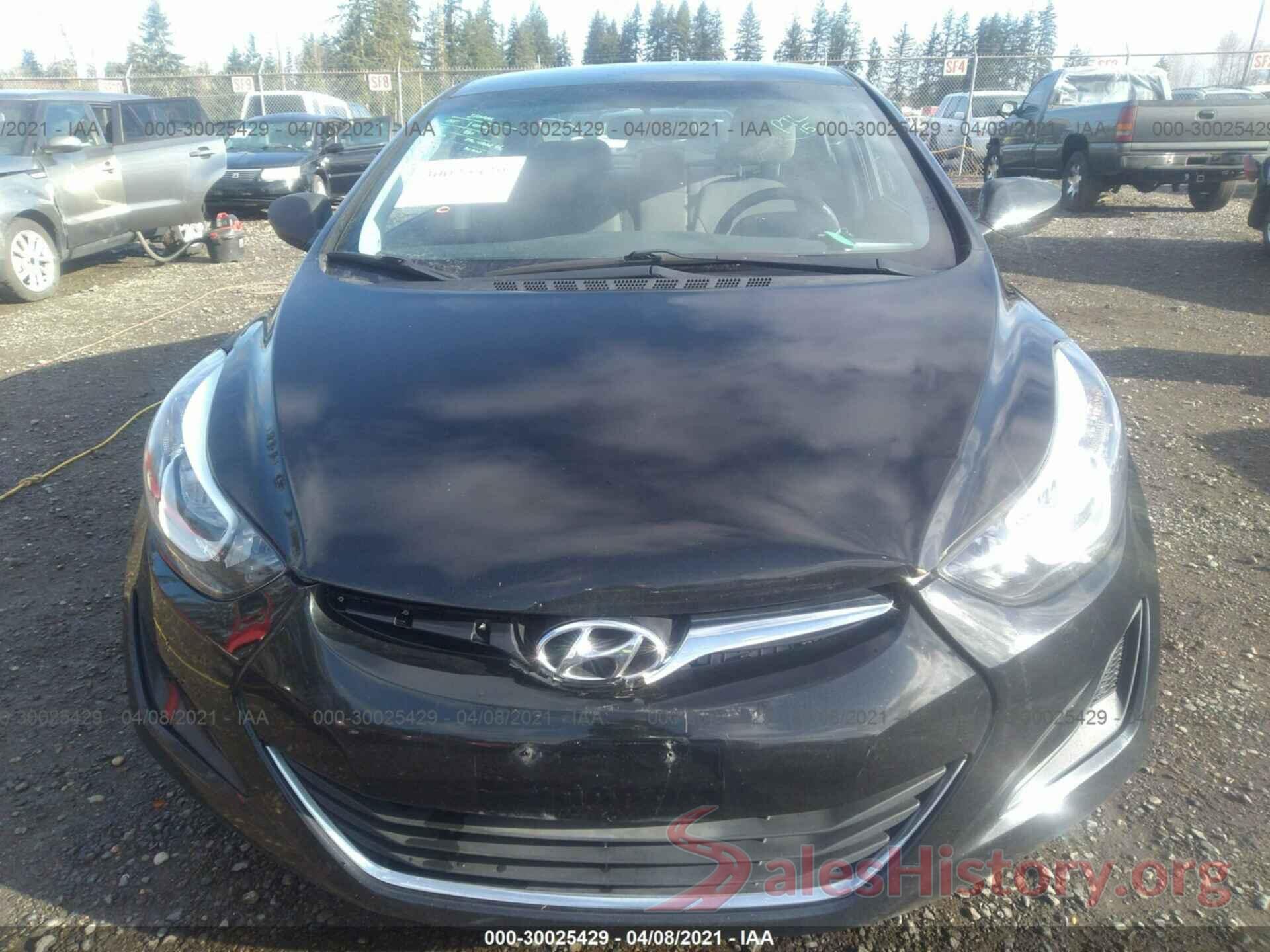 5NPDH4AE8GH760475 2016 HYUNDAI ELANTRA