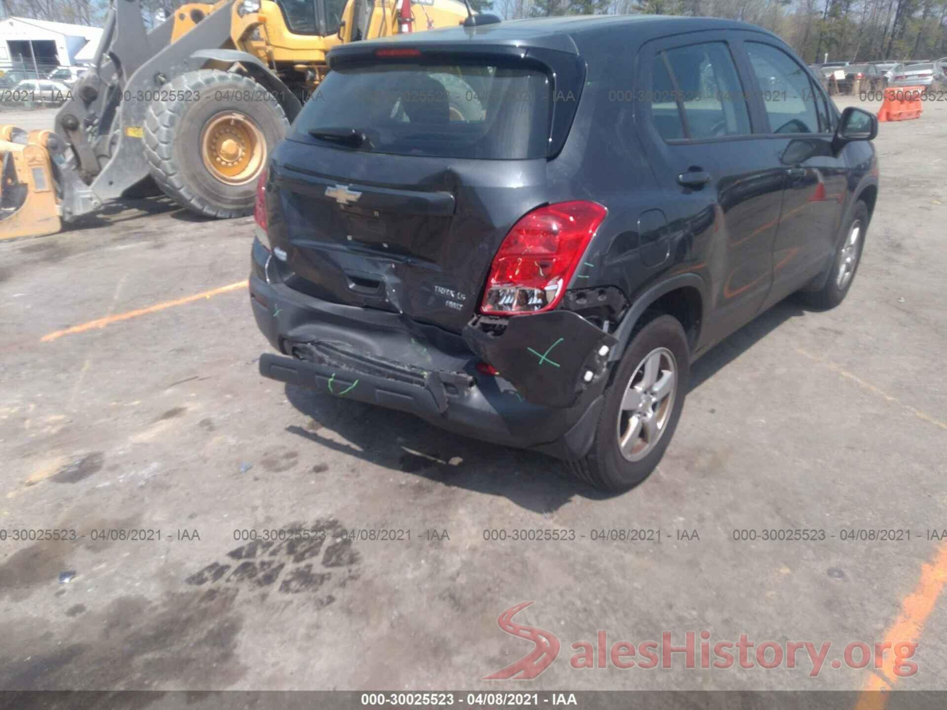 3GNCJNSB2GL134941 2016 CHEVROLET TRAX