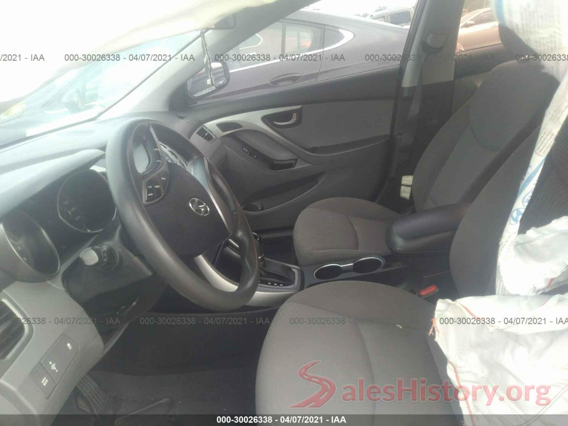 5NPDH4AE9GH721099 2016 HYUNDAI ELANTRA