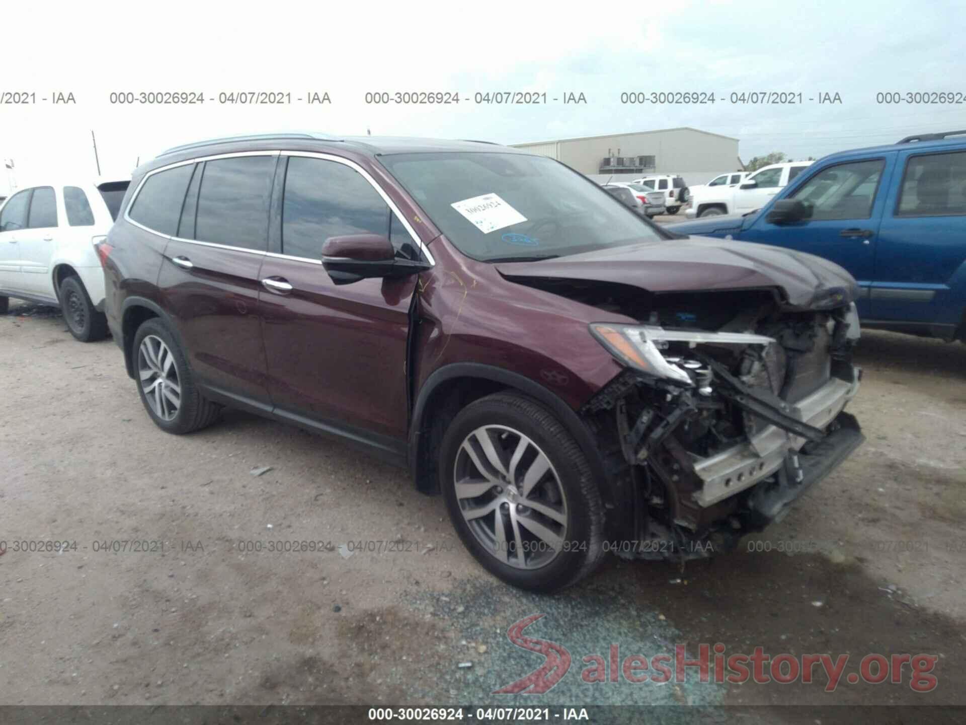 5FNYF5H90HB004550 2017 HONDA PILOT