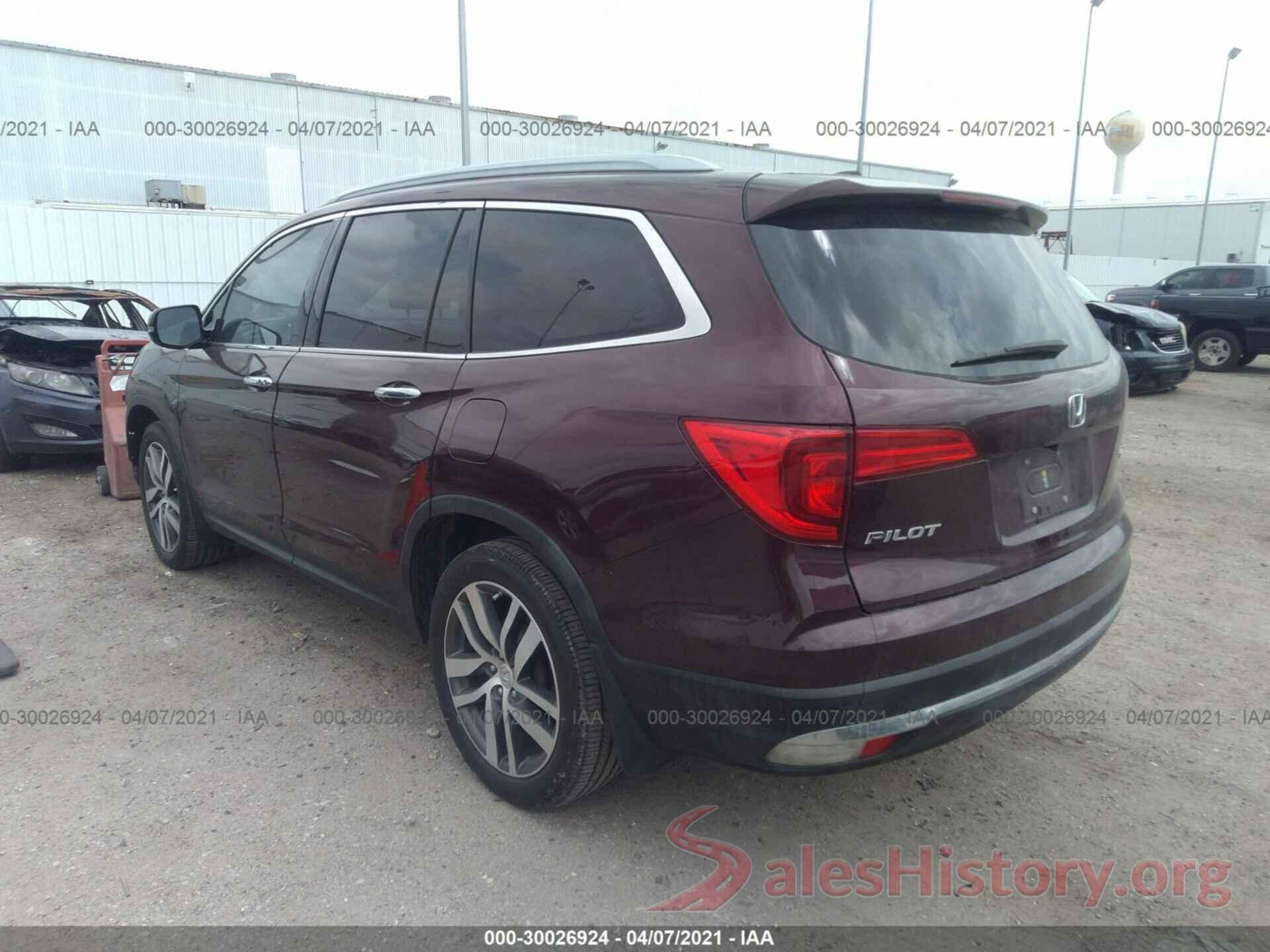 5FNYF5H90HB004550 2017 HONDA PILOT