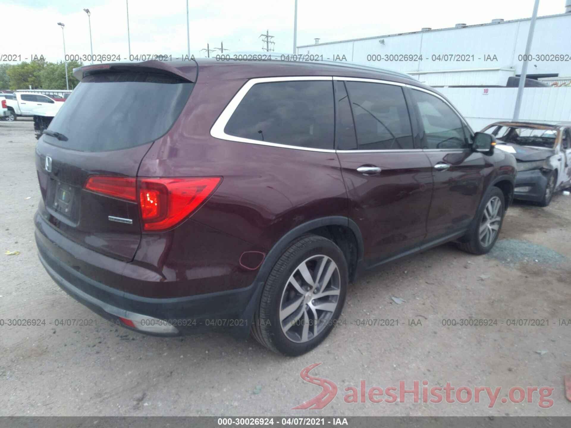 5FNYF5H90HB004550 2017 HONDA PILOT