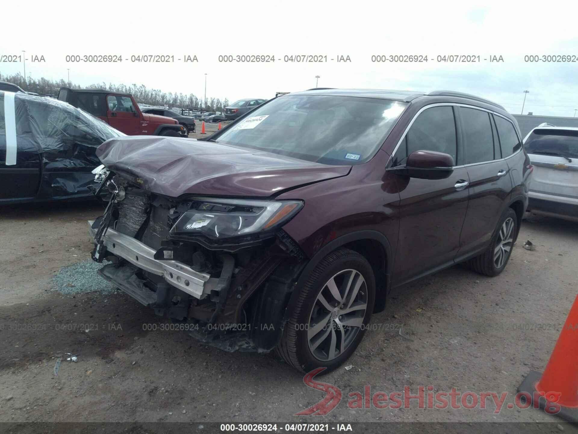 5FNYF5H90HB004550 2017 HONDA PILOT