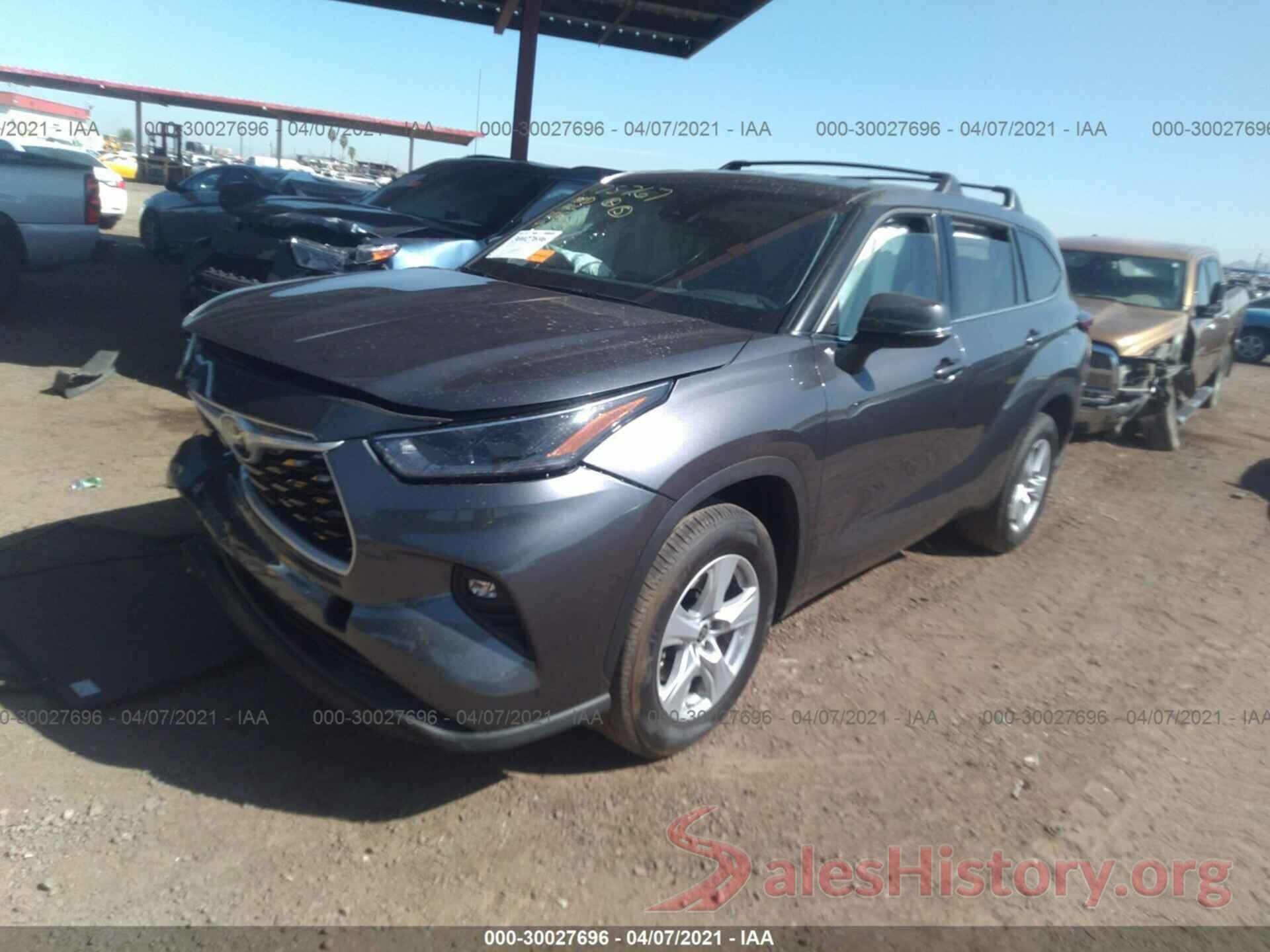 5TDZZRAH7MS046188 2021 TOYOTA HIGHLANDER