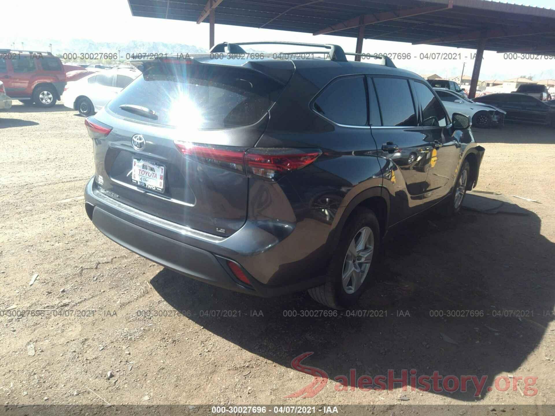 5TDZZRAH7MS046188 2021 TOYOTA HIGHLANDER