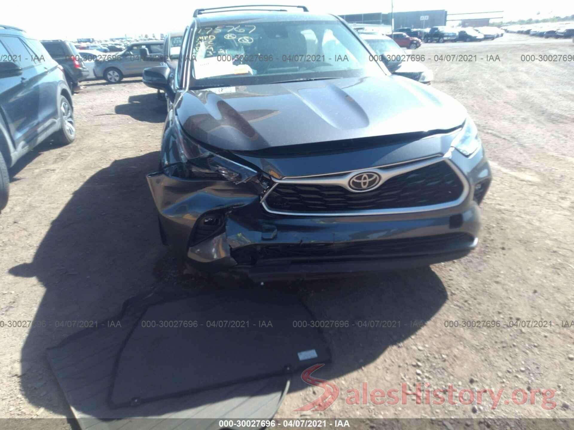 5TDZZRAH7MS046188 2021 TOYOTA HIGHLANDER