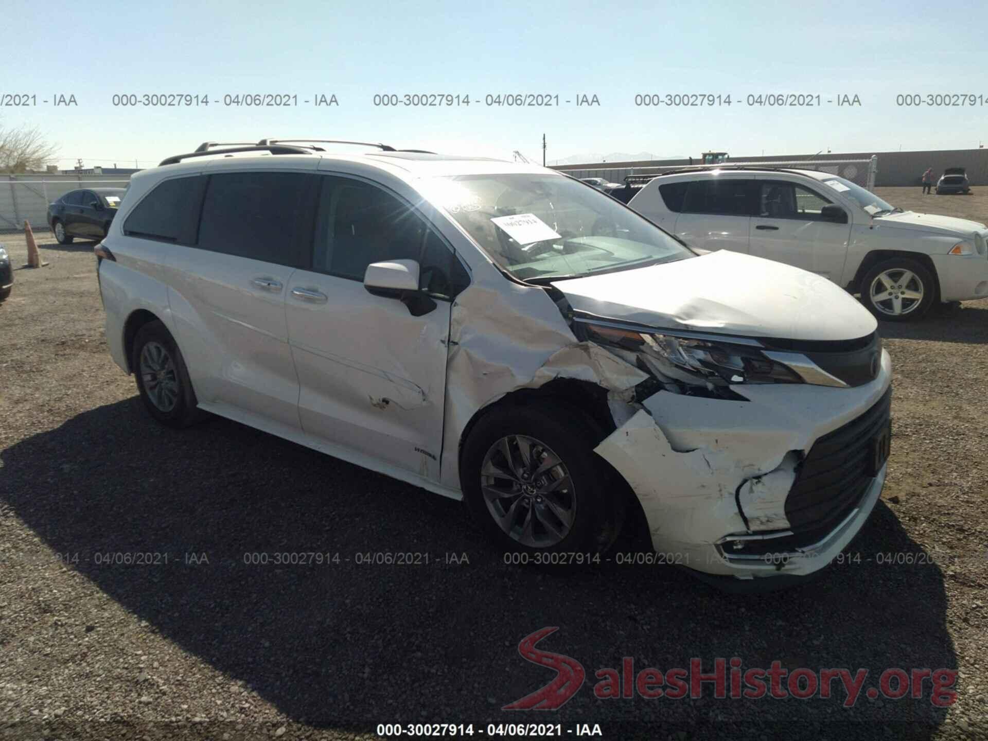 5TDYRKEC1MS009459 2021 TOYOTA SIENNA