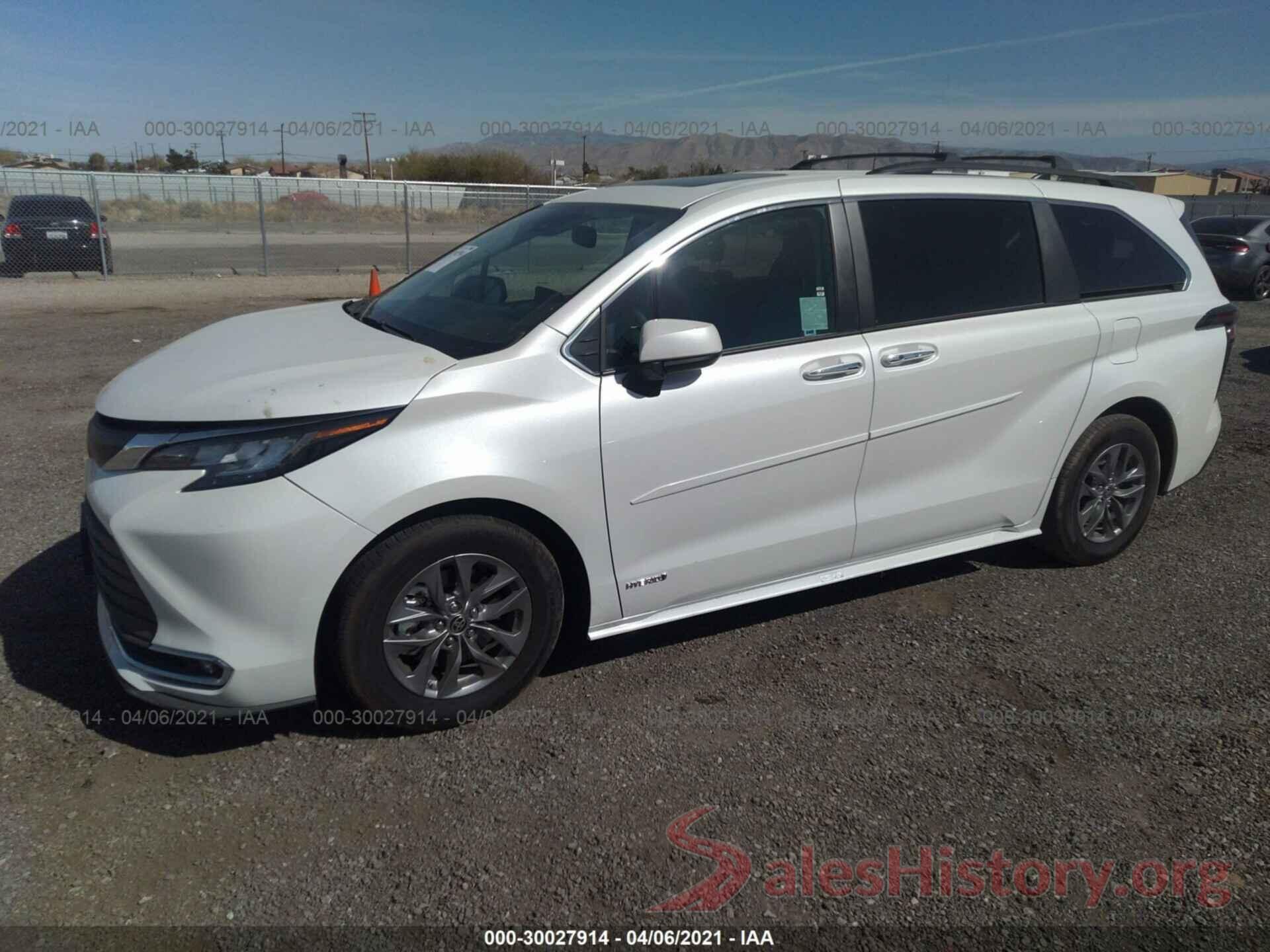 5TDYRKEC1MS009459 2021 TOYOTA SIENNA