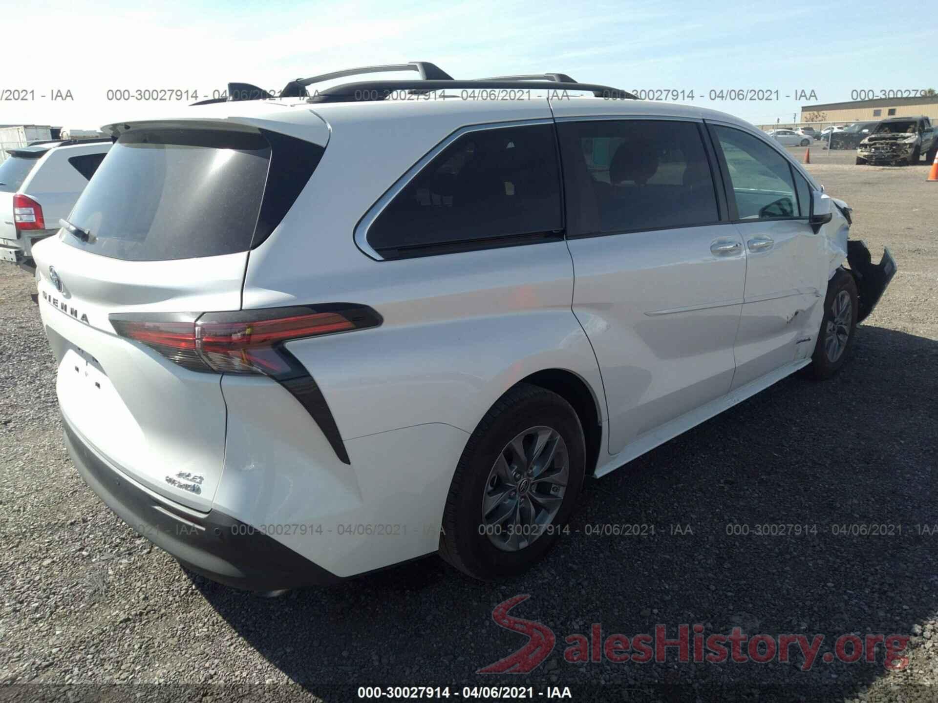 5TDYRKEC1MS009459 2021 TOYOTA SIENNA