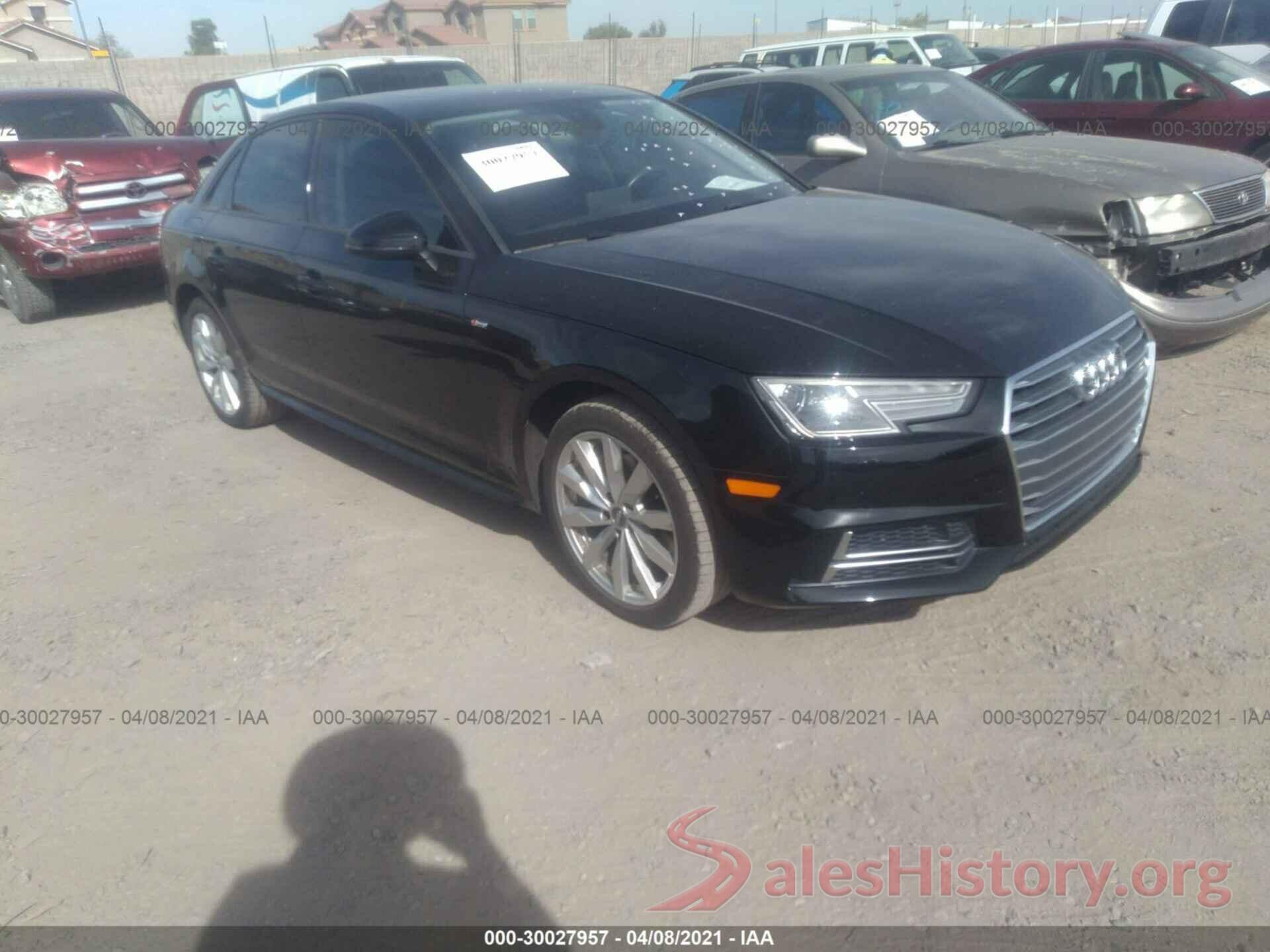 WAUKMAF44JA160744 2018 AUDI A4