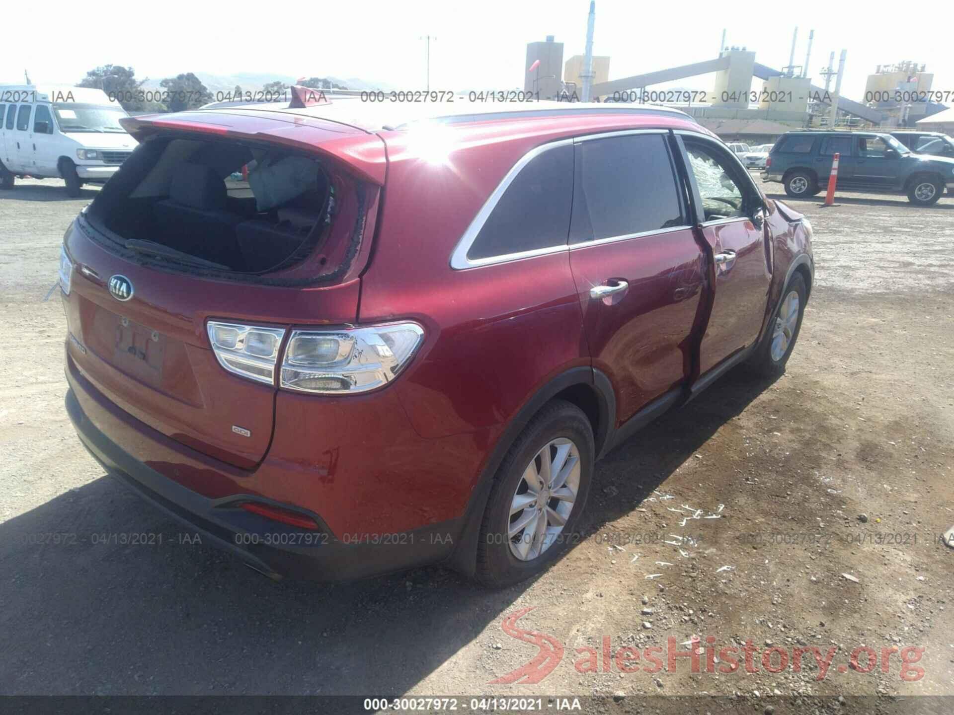 5XYPG4A34GG143757 2016 KIA SORENTO