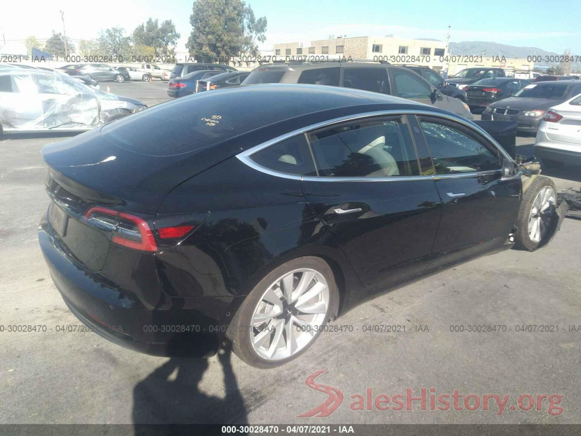 5YJ3E1EA1KF312662 2019 TESLA MODEL 3