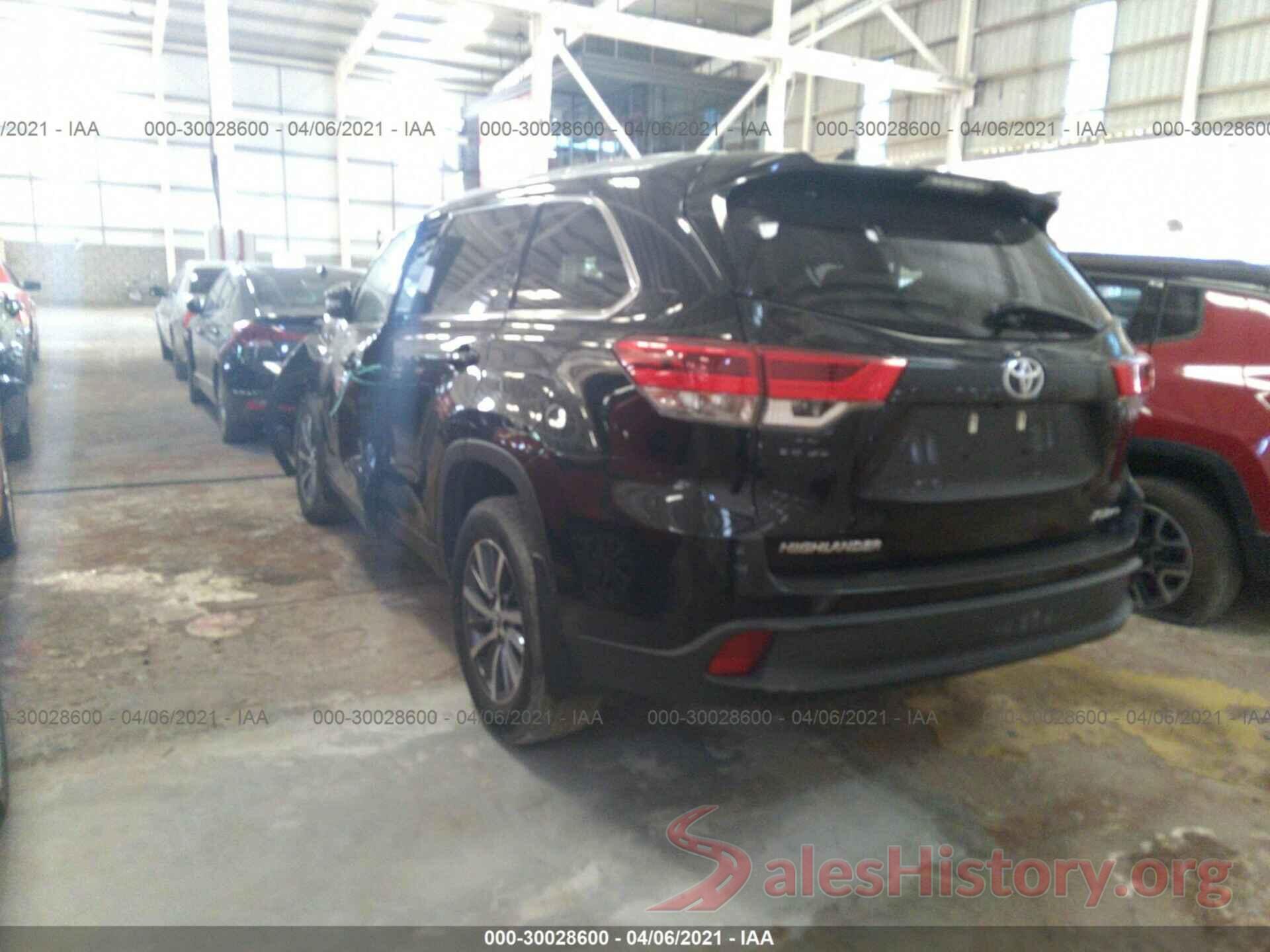 5TDJZRFH2KS582145 2019 TOYOTA HIGHLANDER