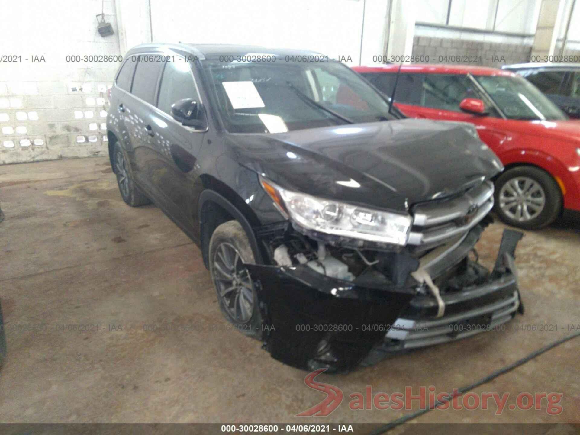 5TDJZRFH2KS582145 2019 TOYOTA HIGHLANDER