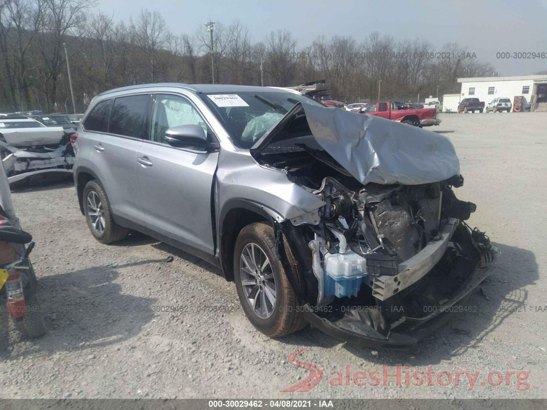 5TDJZRFH3KS565080 2019 TOYOTA HIGHLANDER