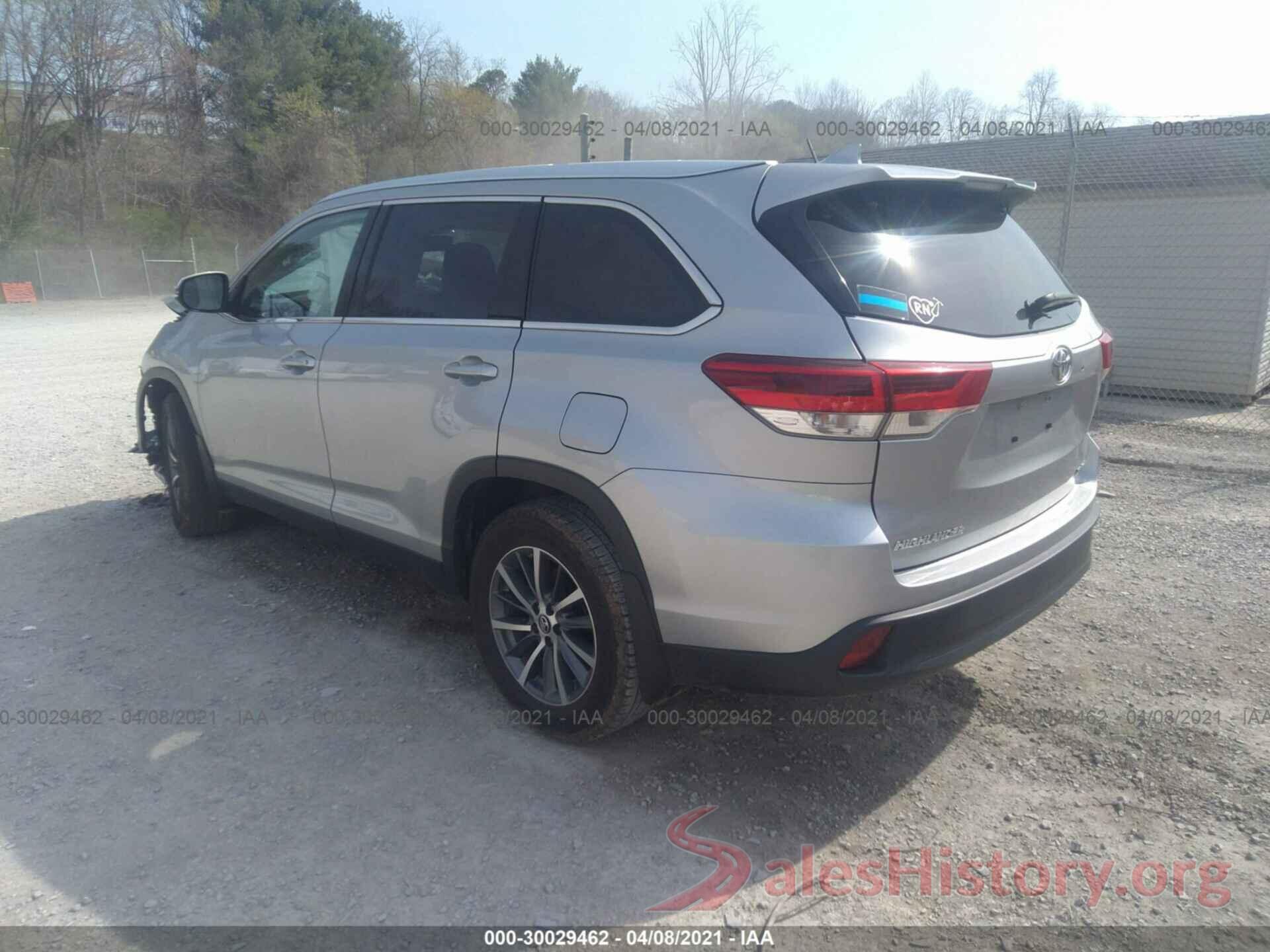 5TDJZRFH3KS565080 2019 TOYOTA HIGHLANDER