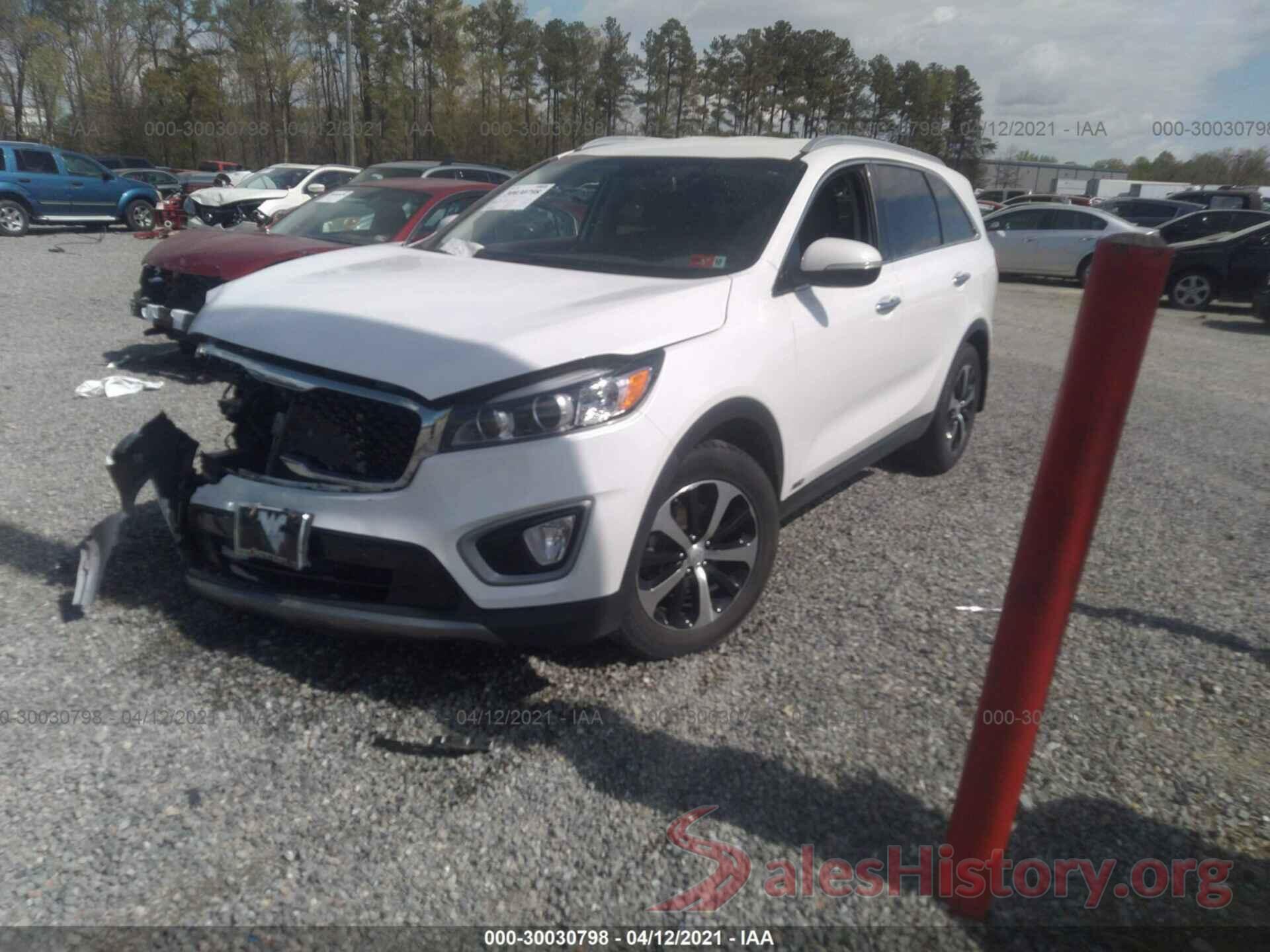 5XYPHDA17GG047990 2016 KIA SORENTO