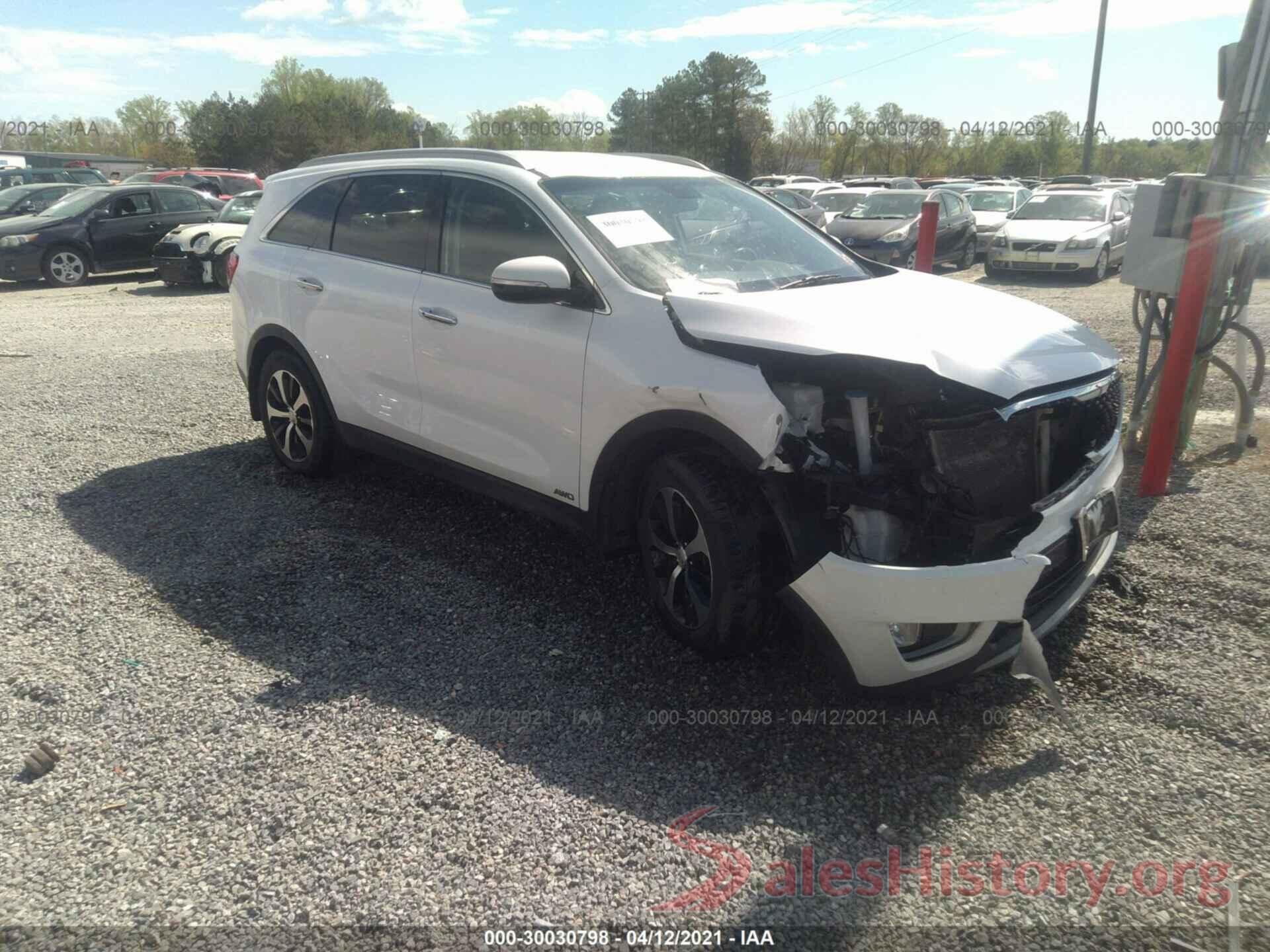 5XYPHDA17GG047990 2016 KIA SORENTO