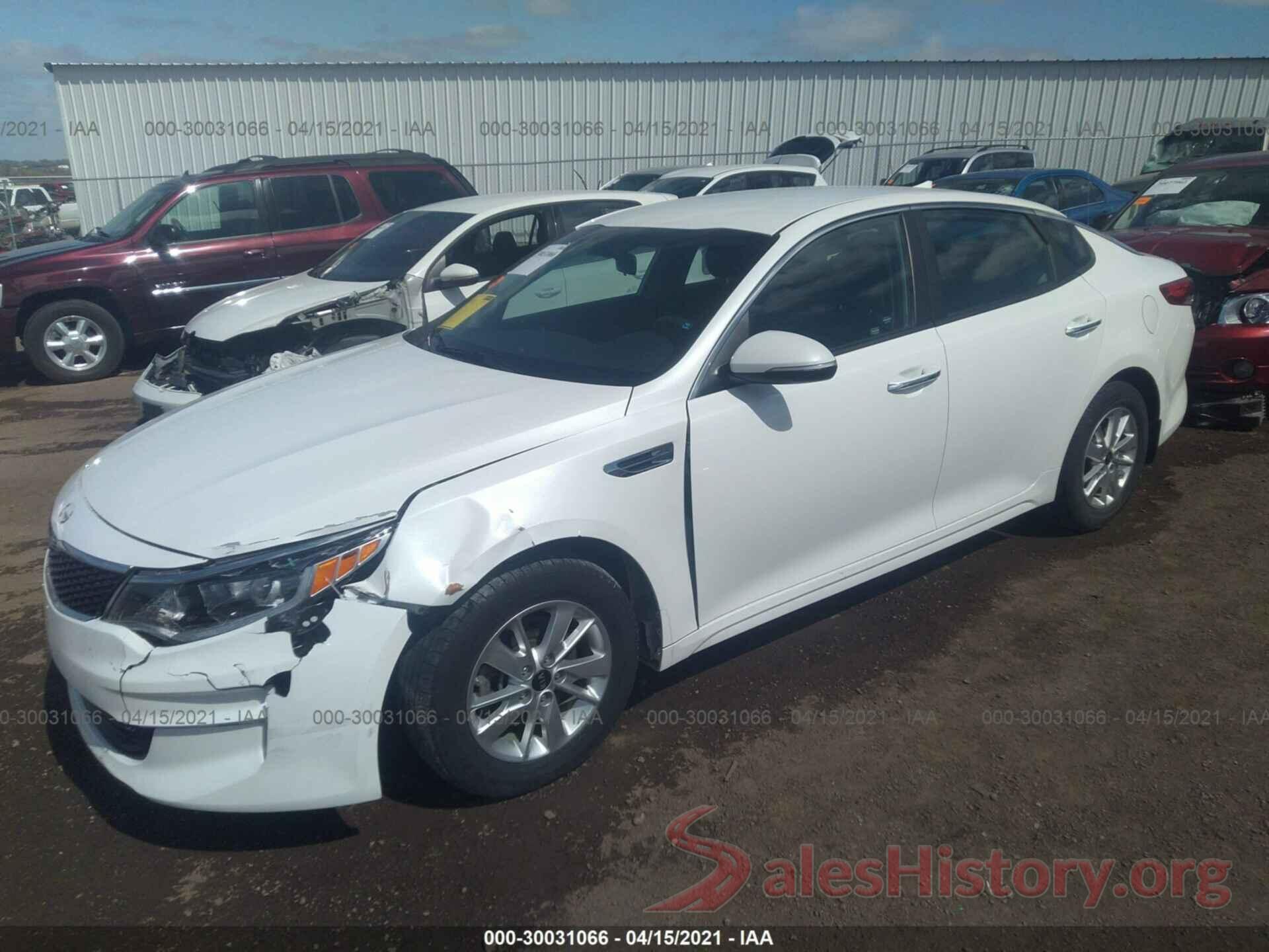 KNAGT4L31G5086500 2016 KIA OPTIMA