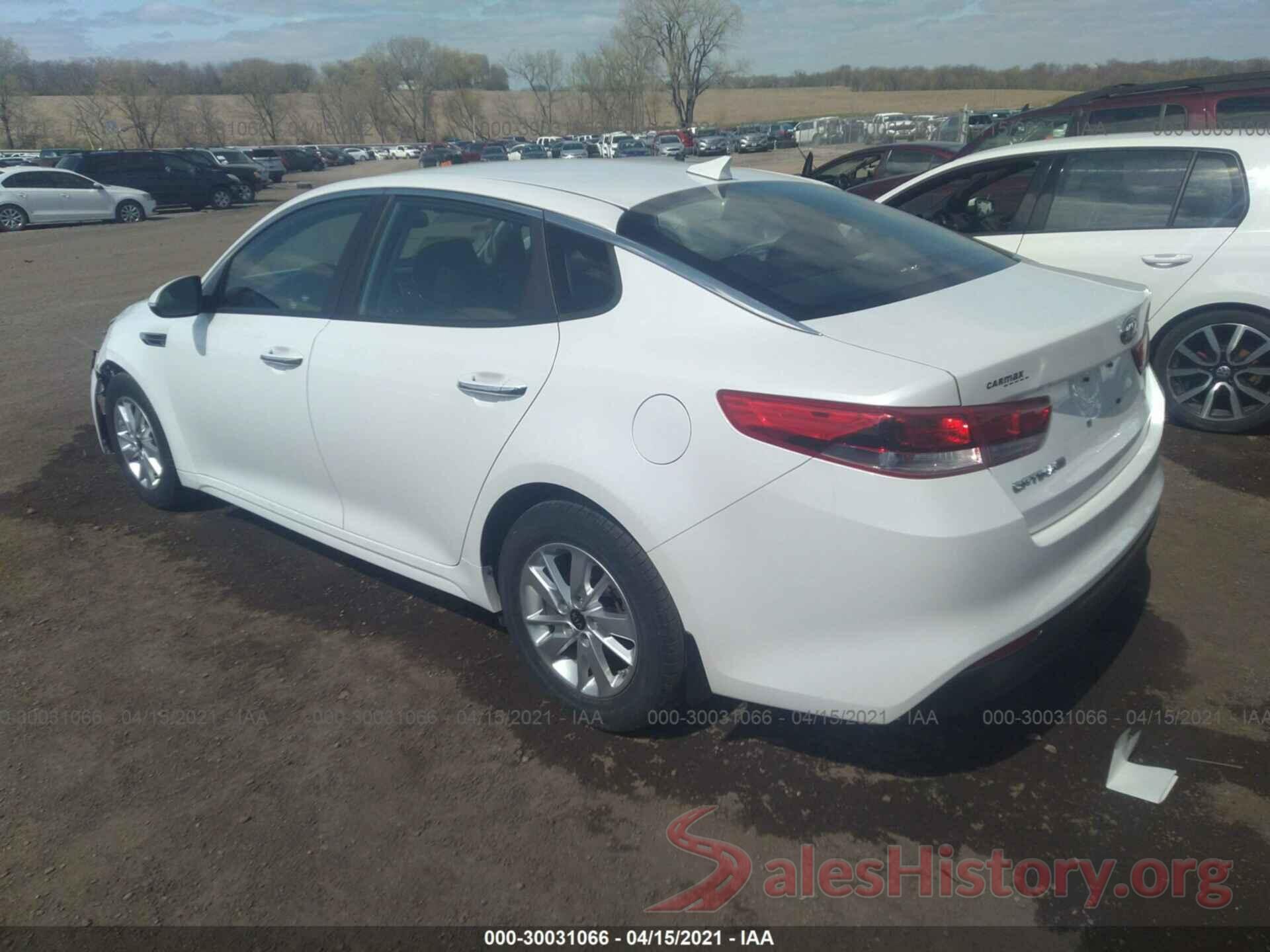 KNAGT4L31G5086500 2016 KIA OPTIMA