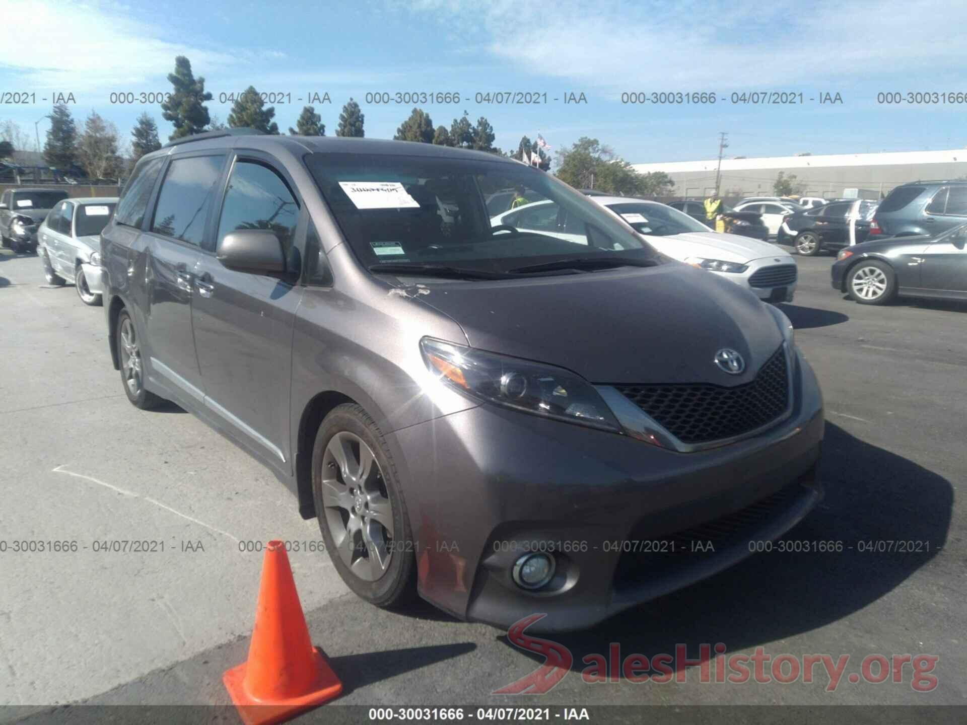 5TDXK3DC6GS722255 2016 TOYOTA SIENNA